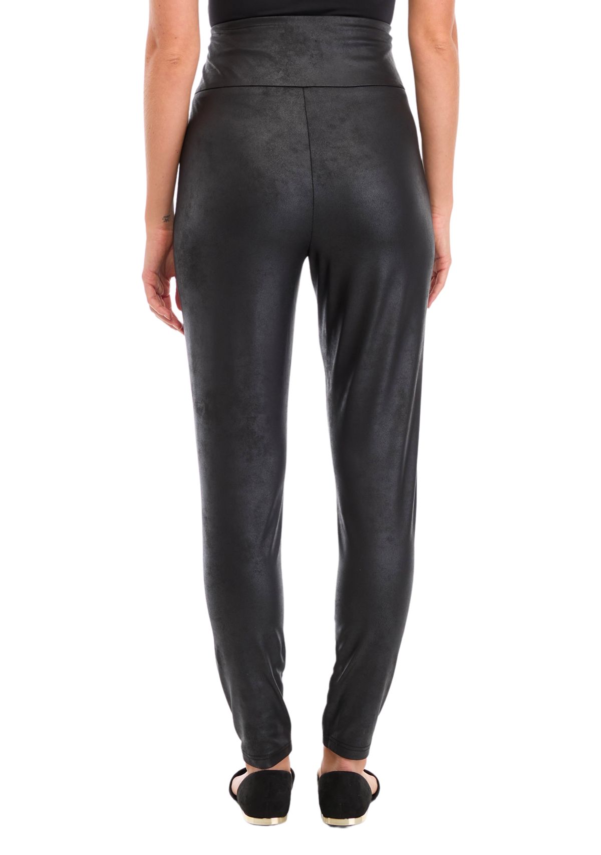 Womens Faux Leather Leggings