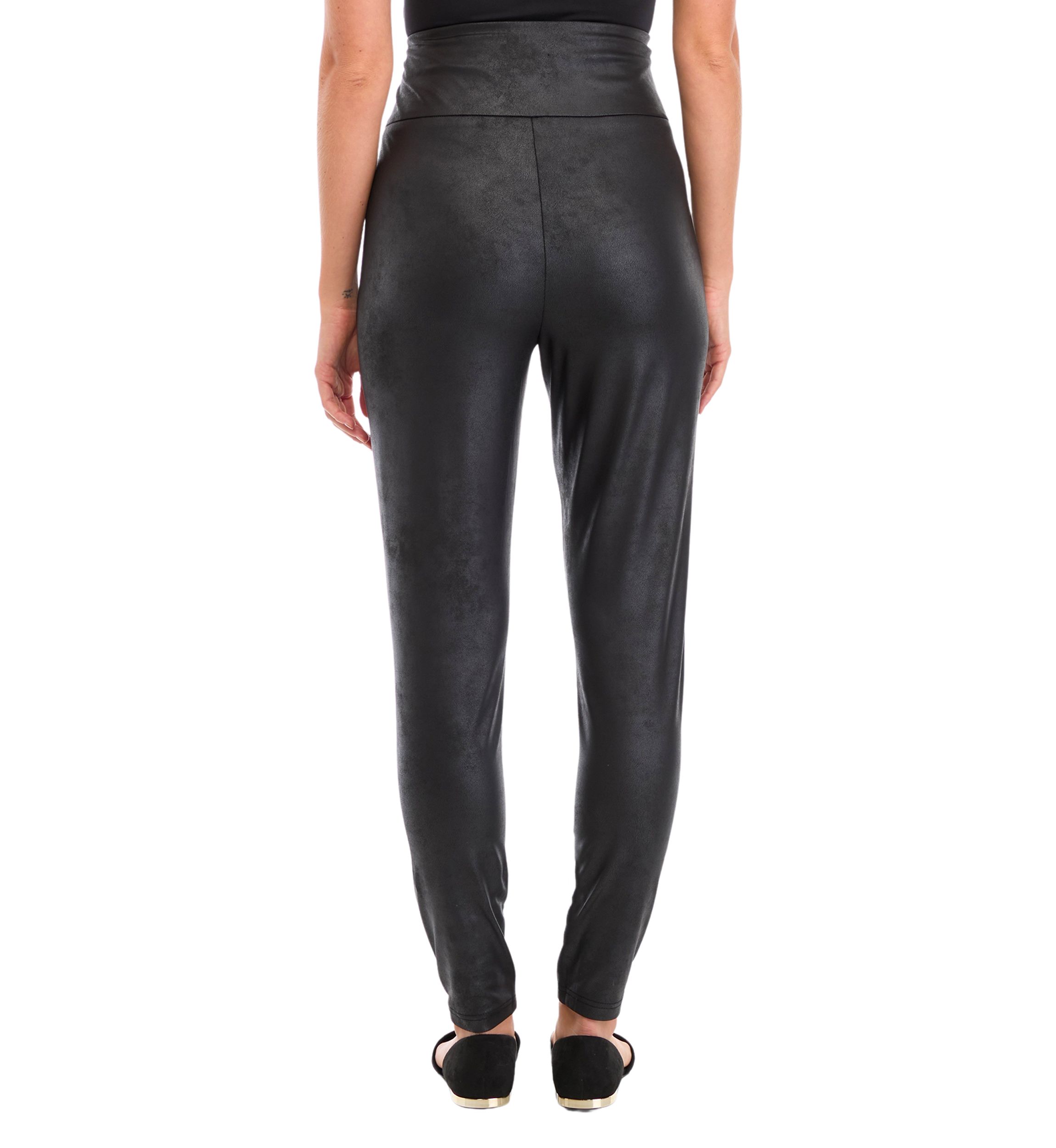 Womens Faux Leather Leggings