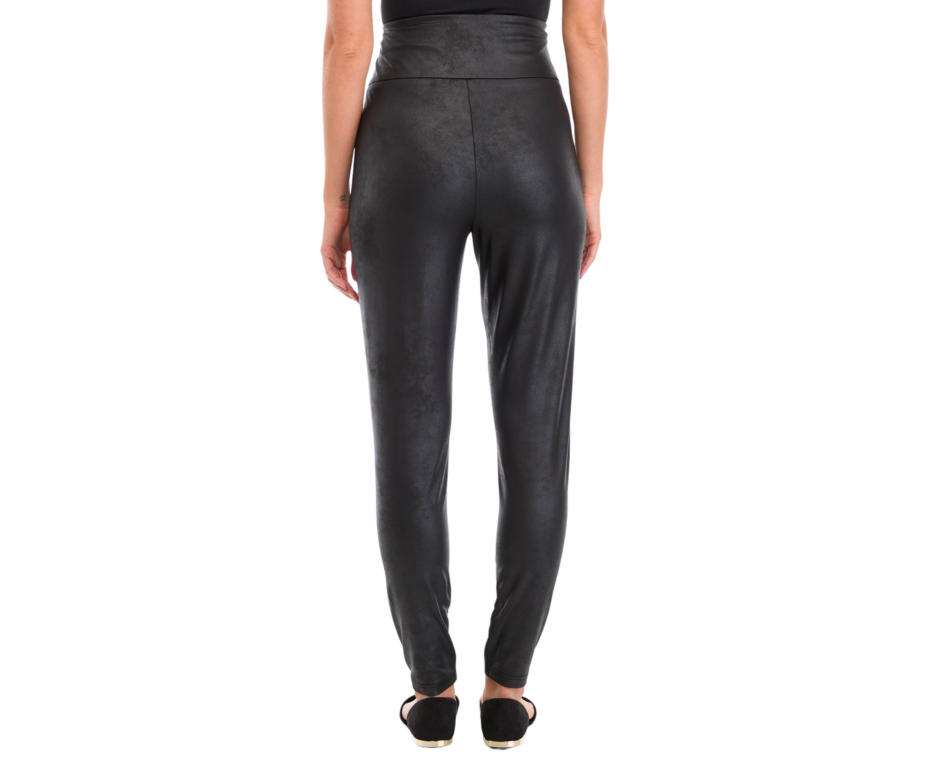 Womens Faux Leather Leggings