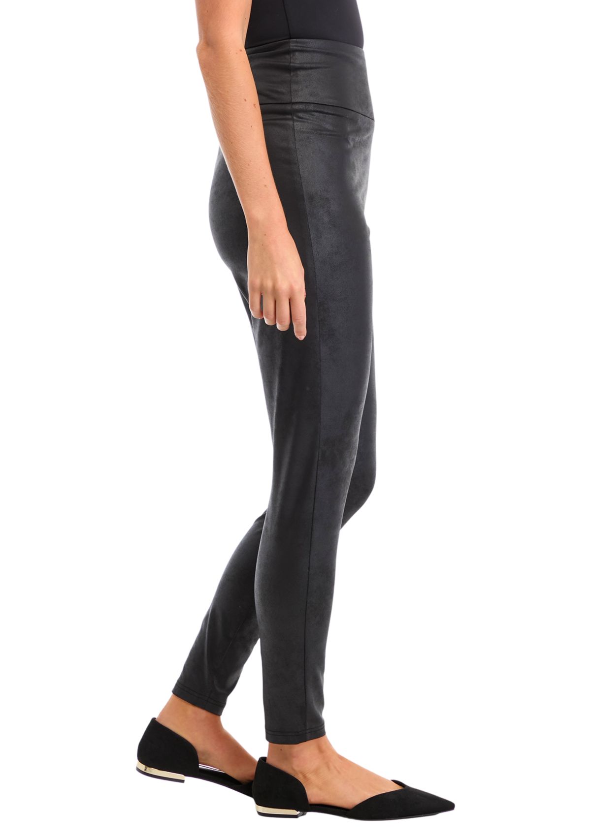 Womens Faux Leather Leggings