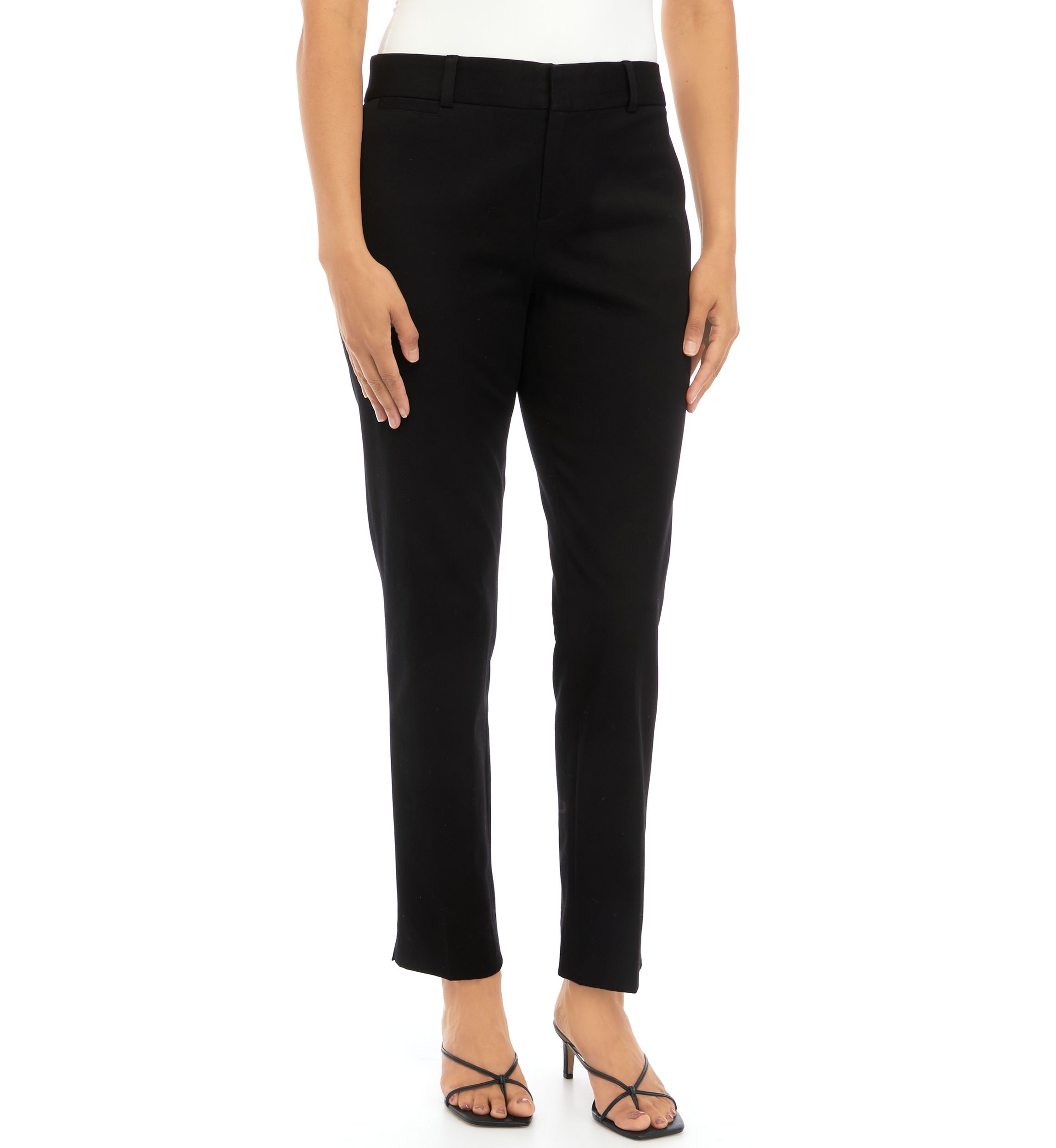 Womens Bistretch Fly Front Pants - Short Length