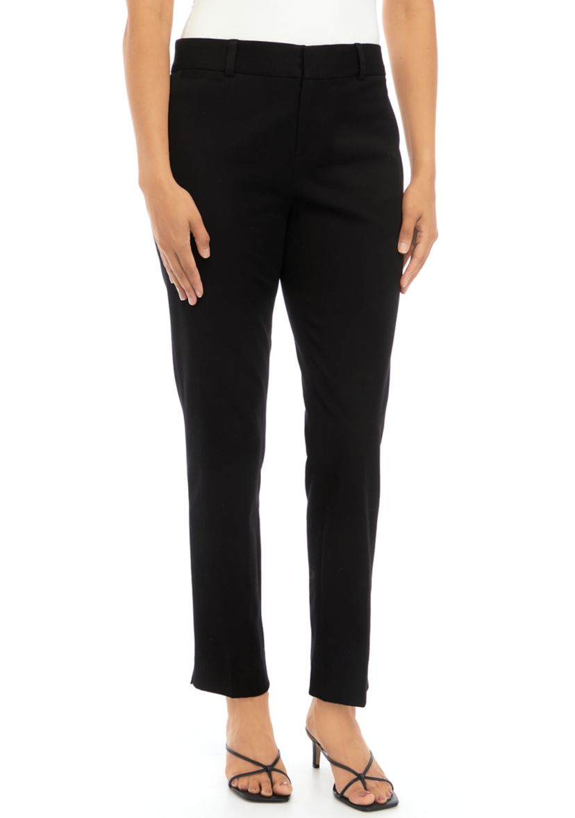 Womens Bistretch Fly Front Pants - Short Length