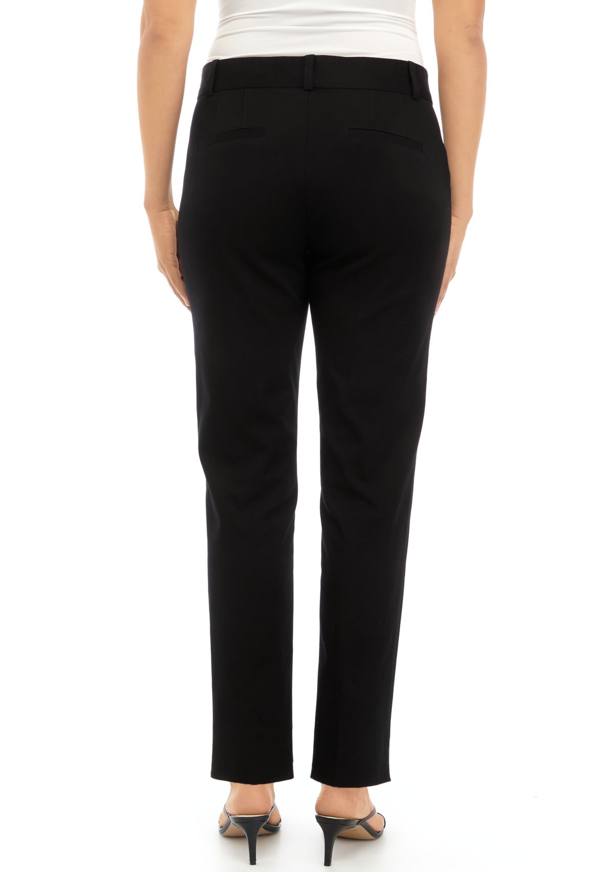 Womens Bistretch Fly Front Pants - Short Length
