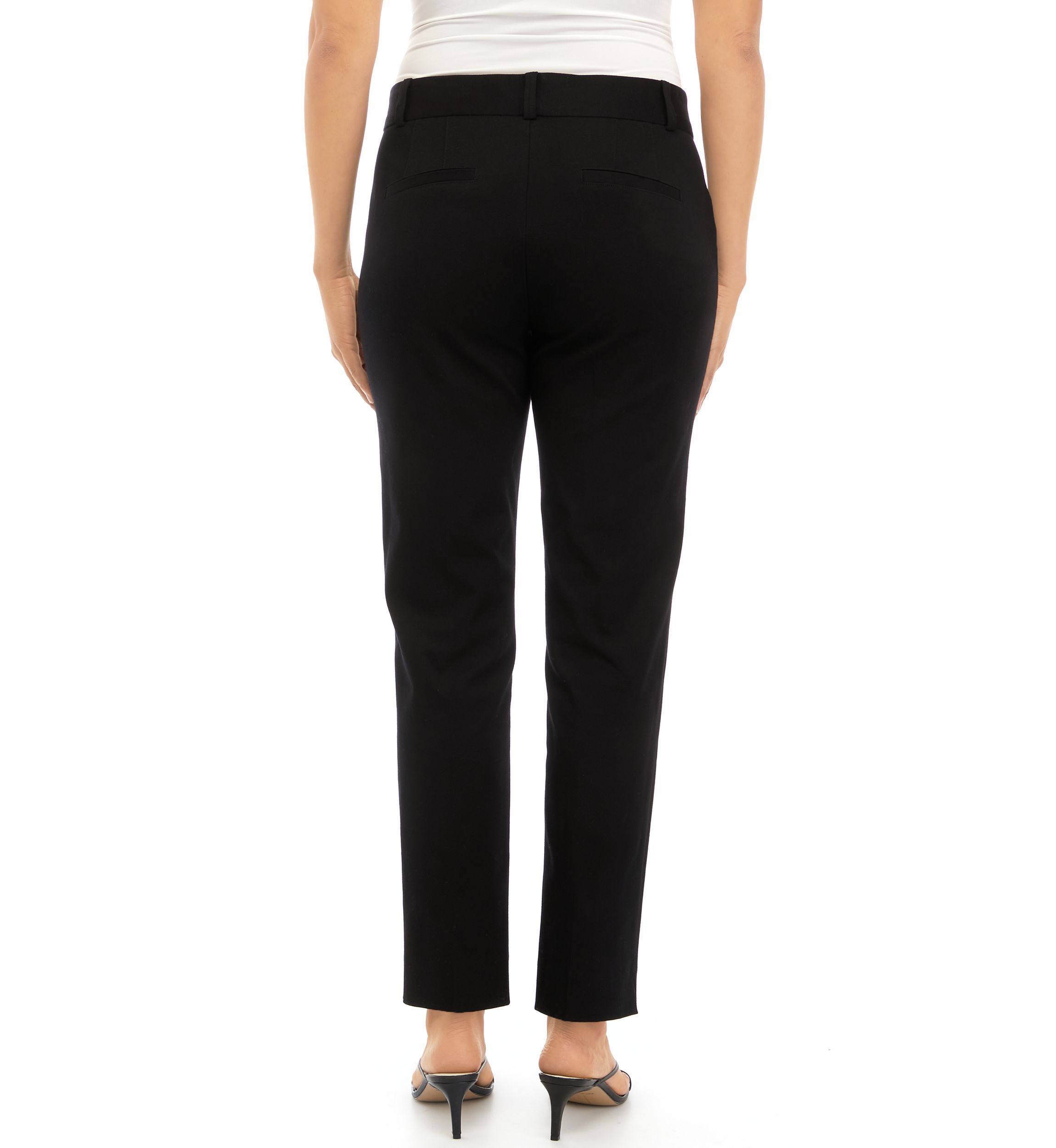 Womens Bistretch Fly Front Pants - Short Length