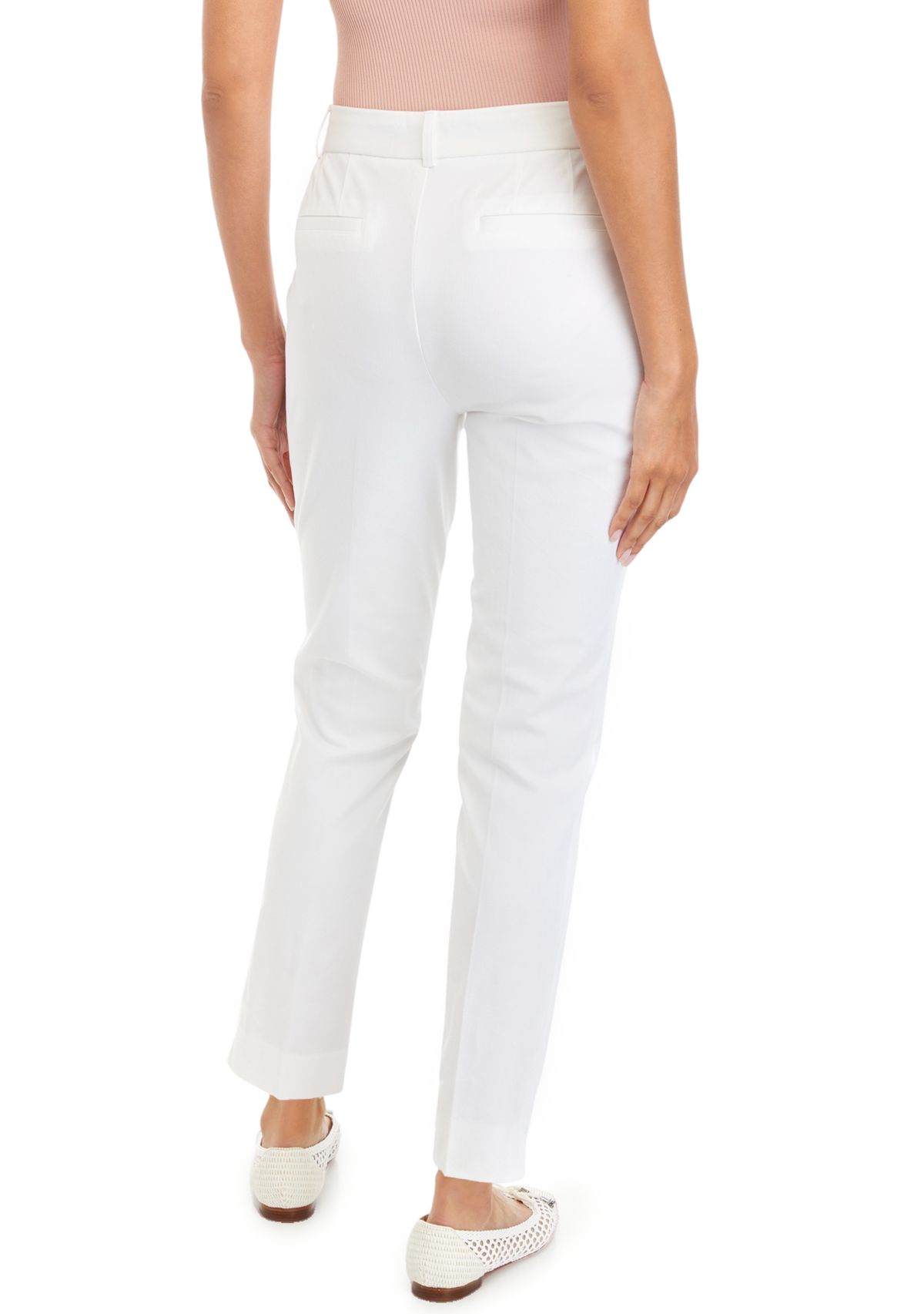 Womens Bistretch Fly Front Pants - Short Length