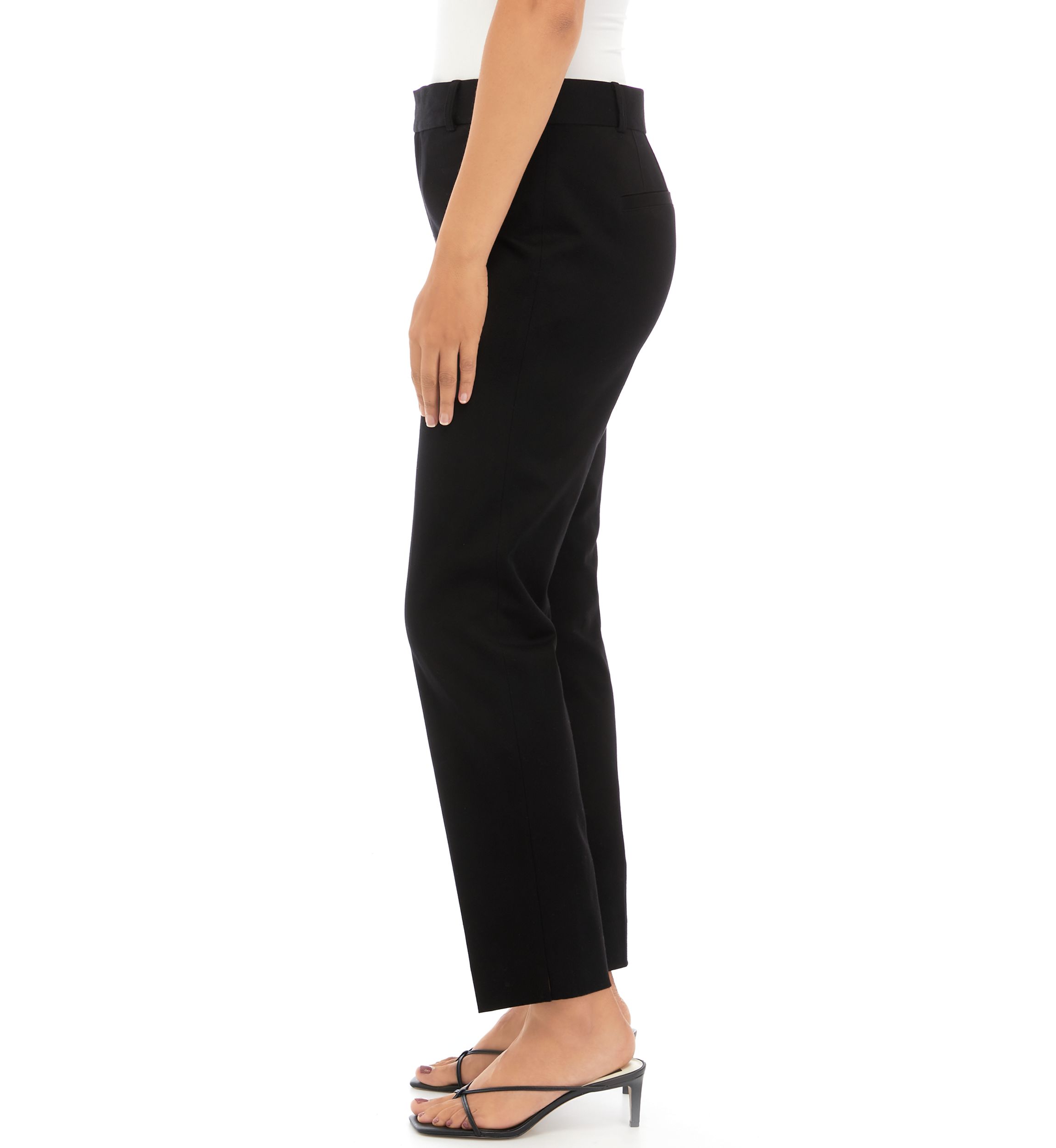 Womens Bistretch Fly Front Pants - Short Length