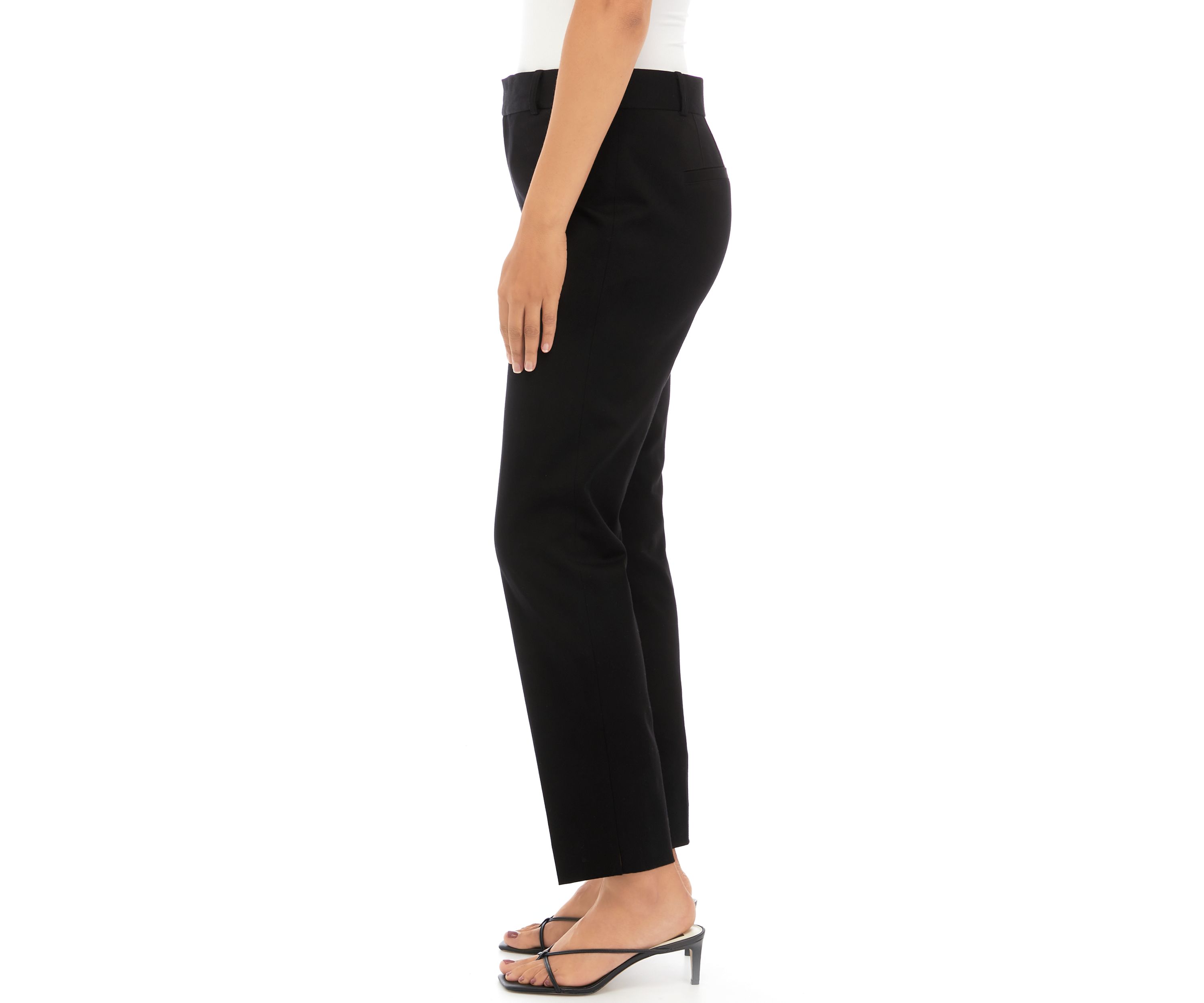 Womens Bistretch Fly Front Pants - Short Length