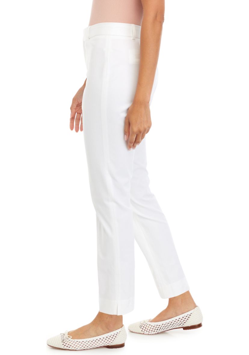 Womens Bistretch Fly Front Pants - Short Length