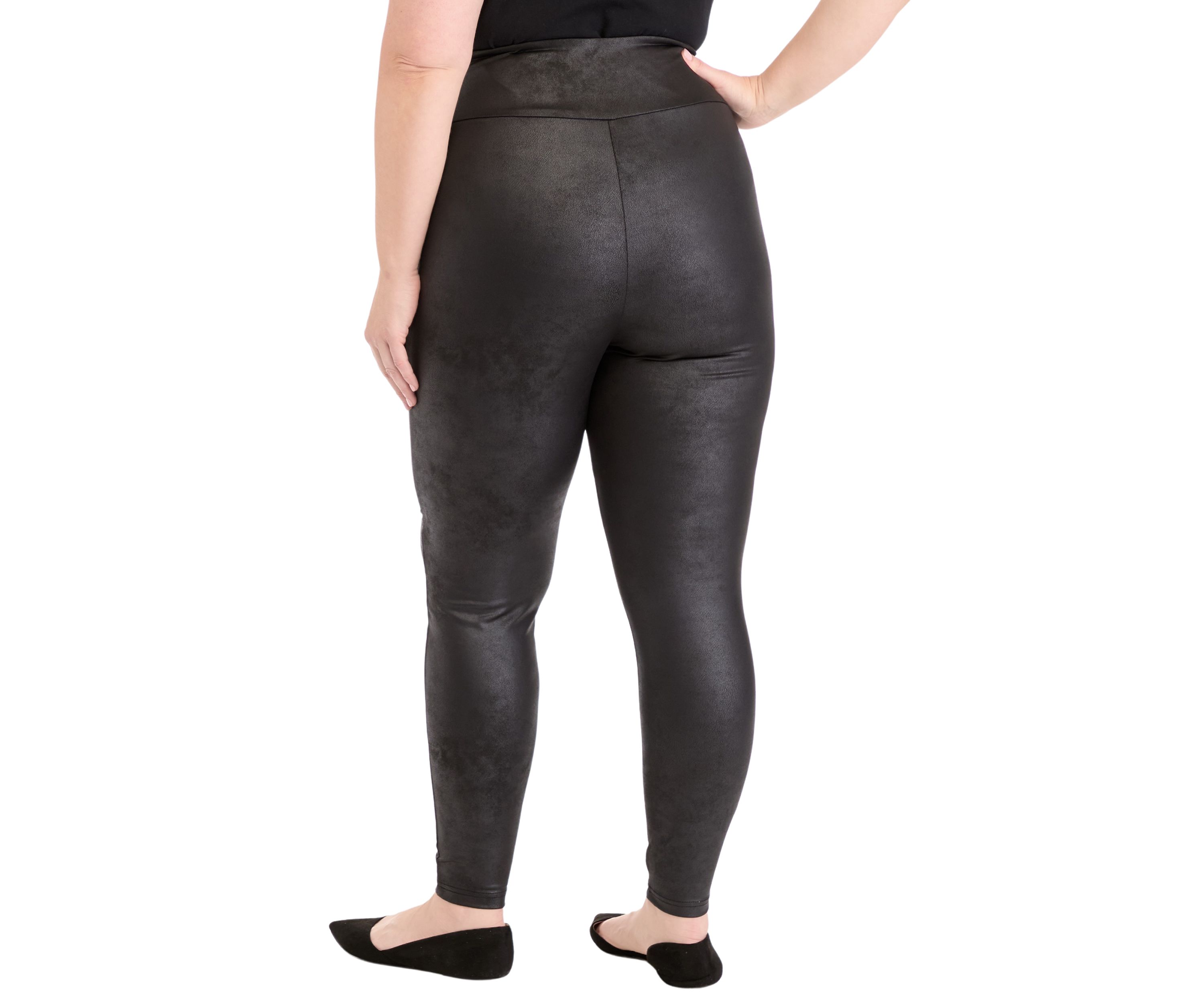 Plus Size Faux Leather Leggings