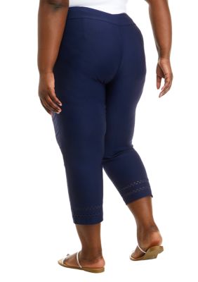 Terra & Sky Women's Plus Size High Waist Leggings Size 1X (16W-18W)