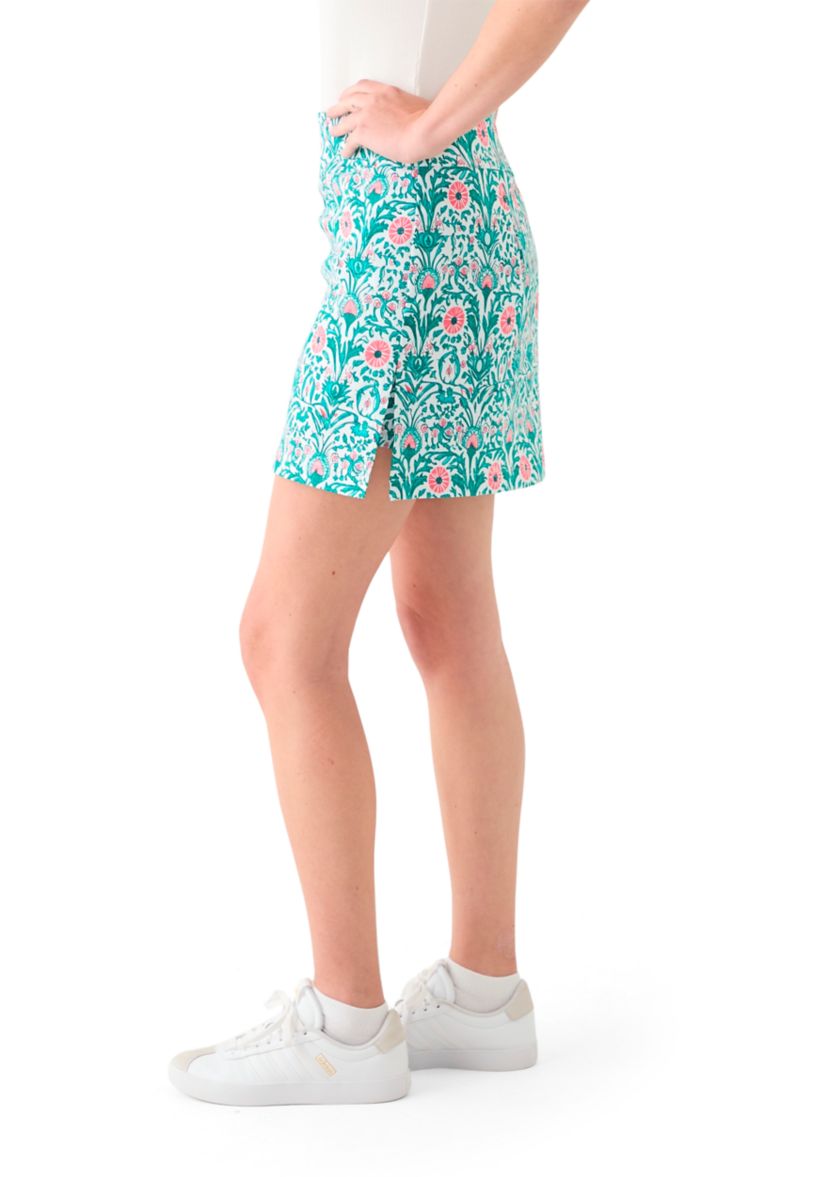 Womens Millennium Side Slit Printed Skort