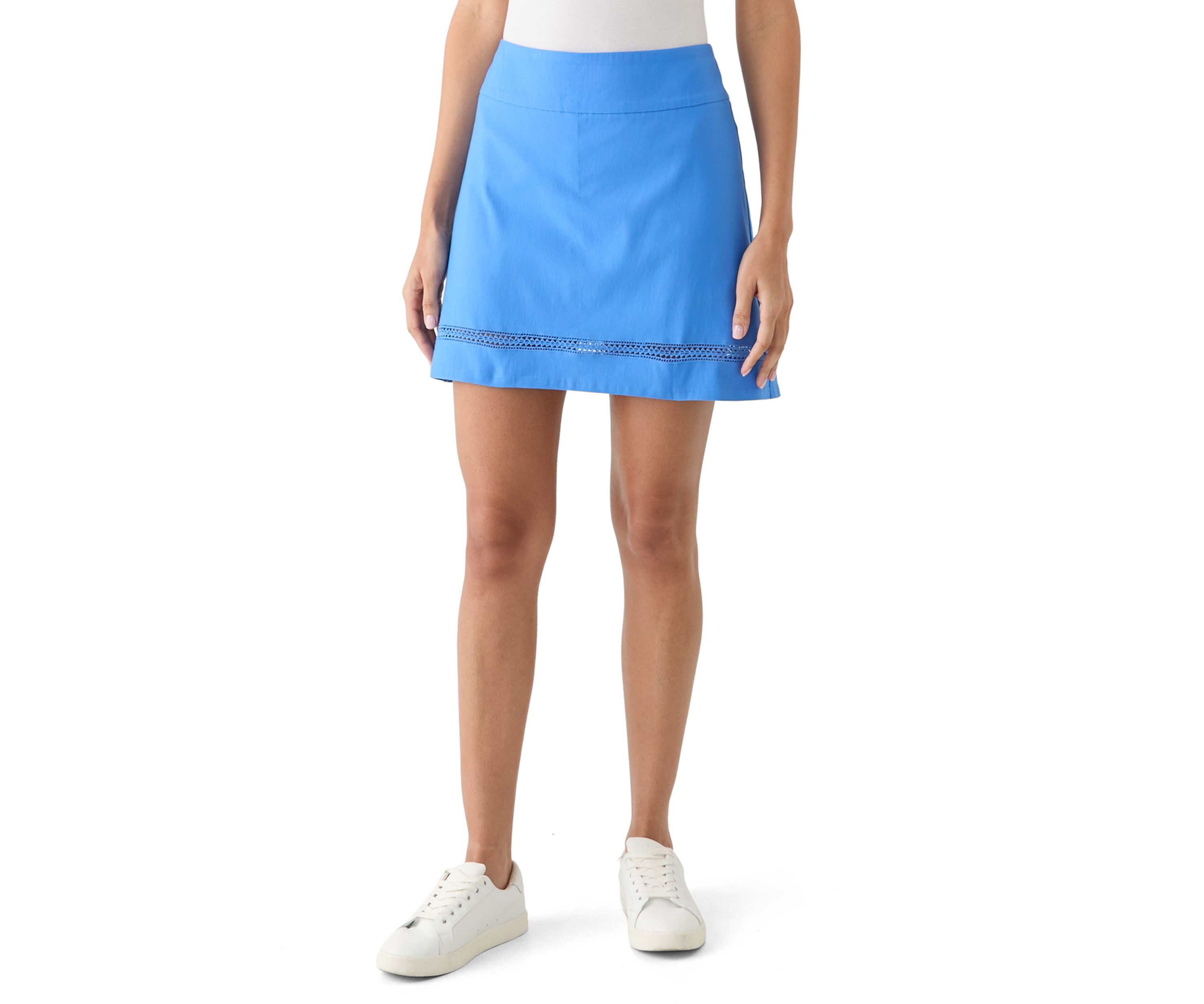 Womens Crochet Trim Skort