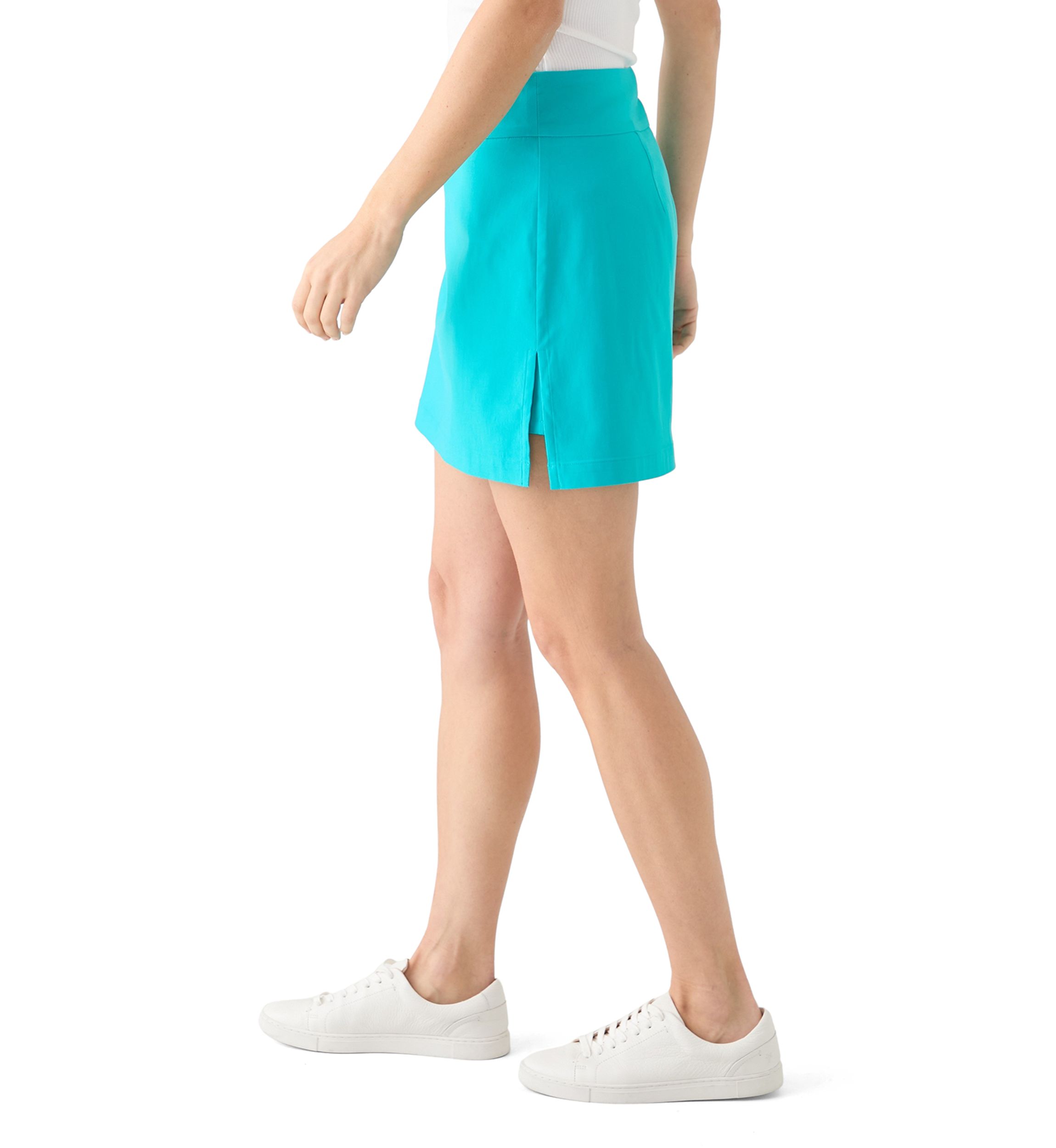 Womens Millennium Side Slit Solid Skort