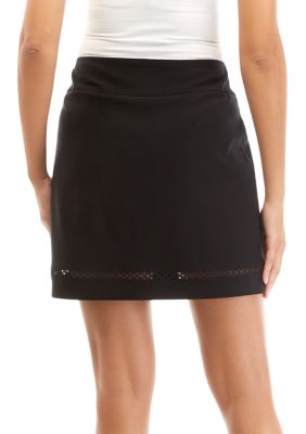 Teez-Her Womens Tummy Panel Solid Skort