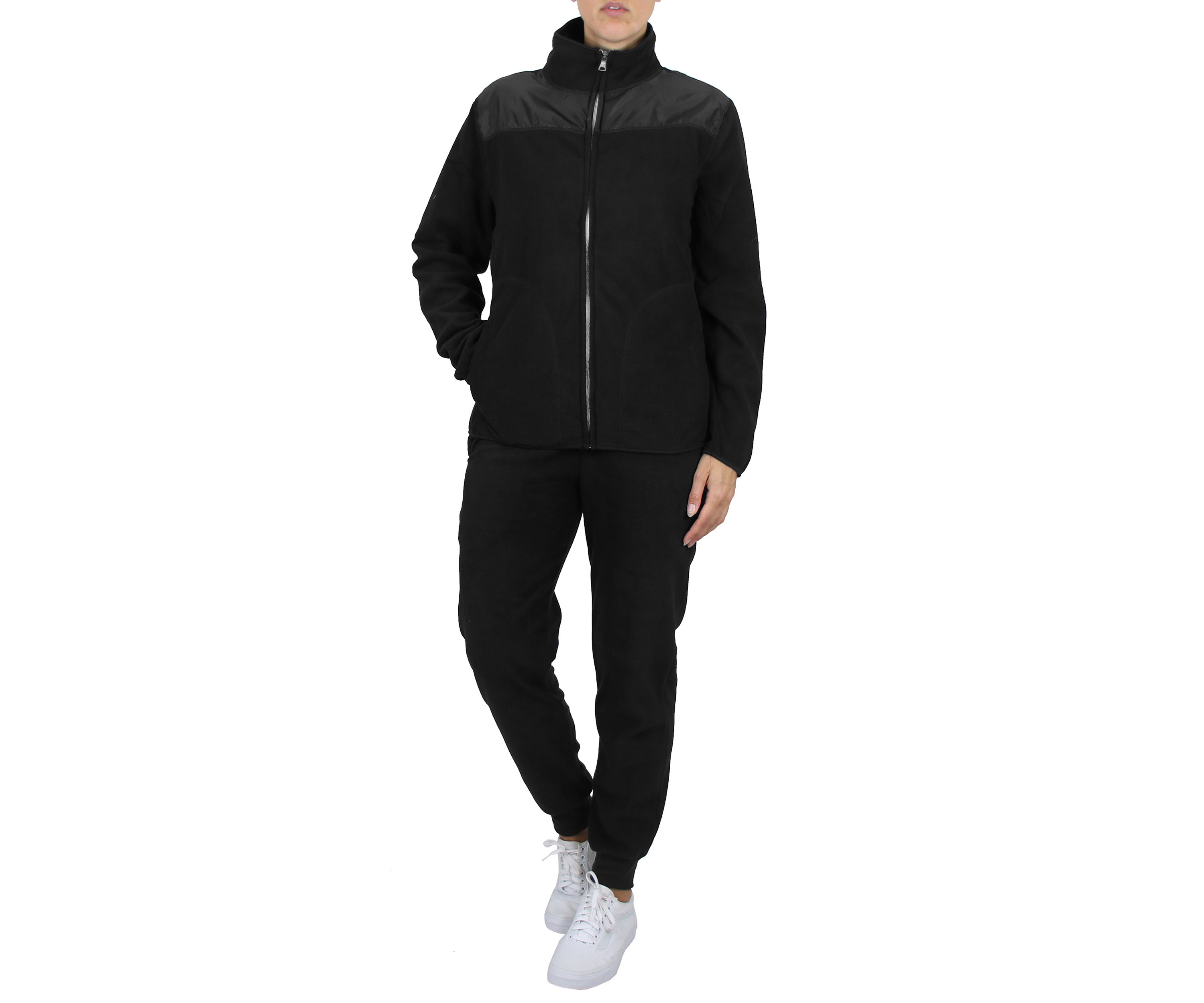 Womens 2-Piece Fashion Sweater & Jogger Polar Fleece Matching Set