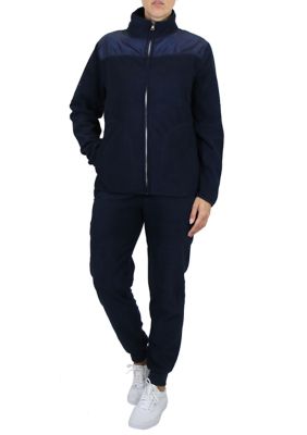 売れ筋商品|||ギャラクシーバイハルビック パーカー・スウェットシャツ アウター レディース Women's Polar Fleece Sweatshirt Top Jogger Bottom Matching Set, 2 Piece Gray ギャラクシーバイハルビック レディース パーカー・スウェット