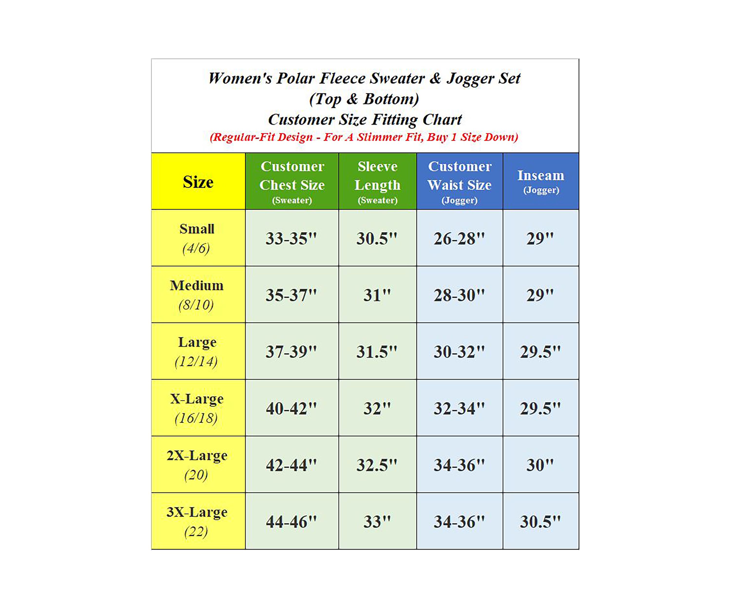 Womens Fashion Polar Fleece Matching Sets - 2 Pack