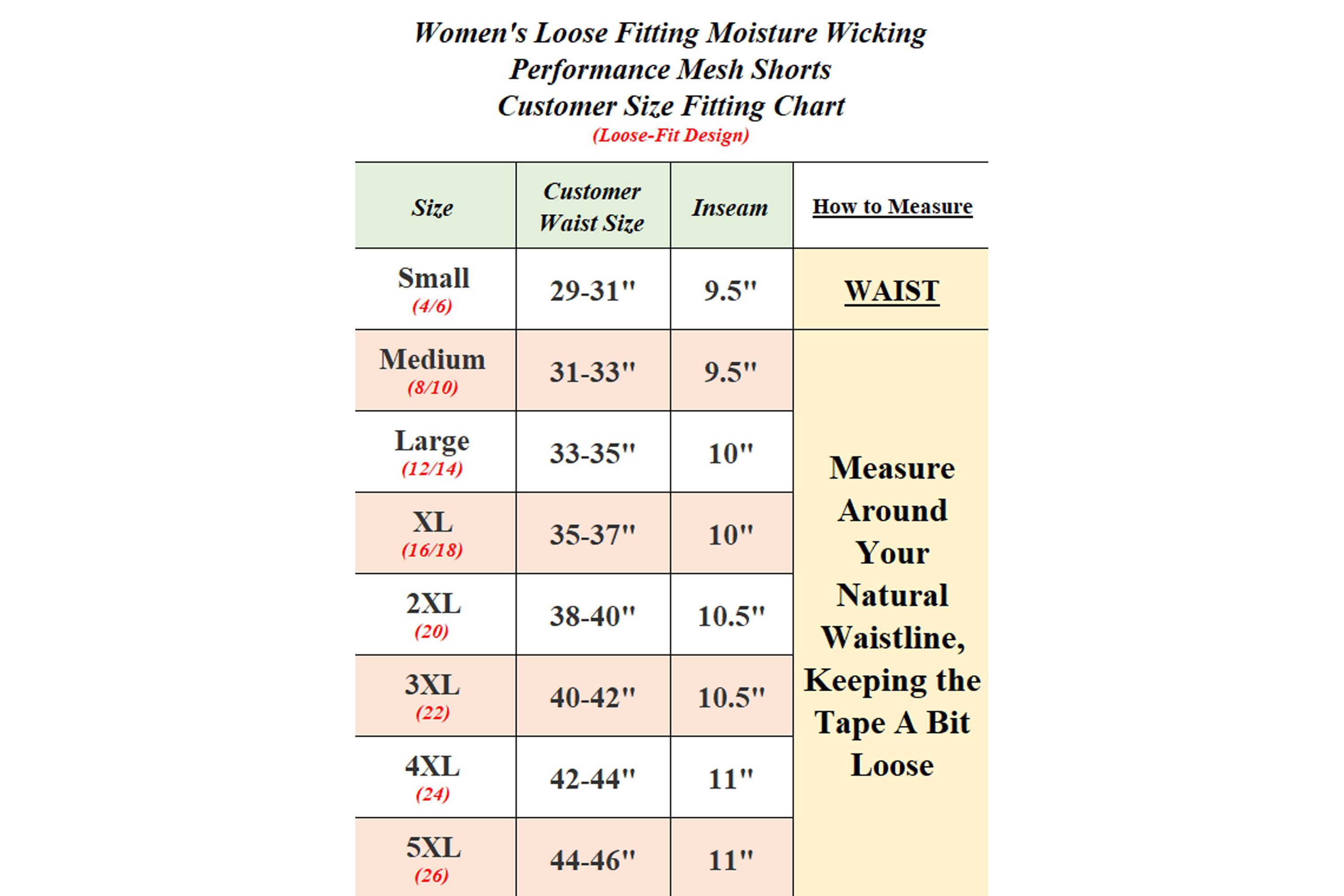 Womens Moisture-Wicking Performace Active Mesh Shorts
