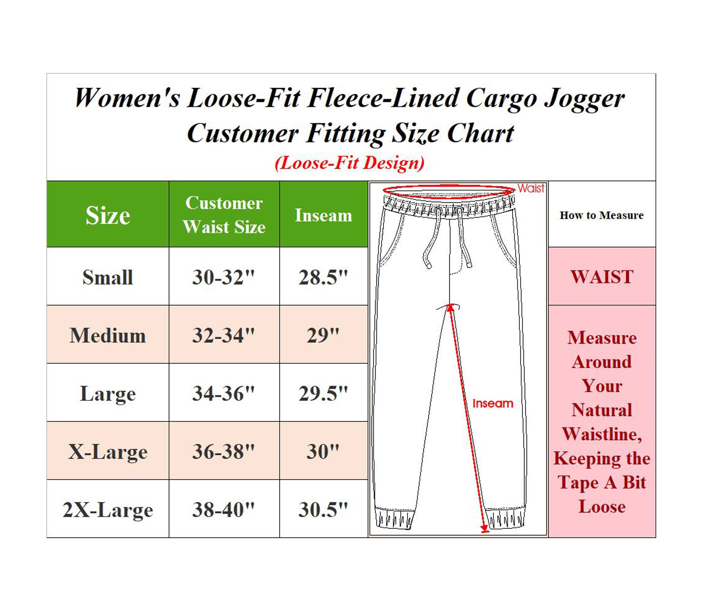 Blue Ice Womens Loose Fit  Fleece Jogger Sweatpants with Velcro Cargo Pockets- 3 Pack