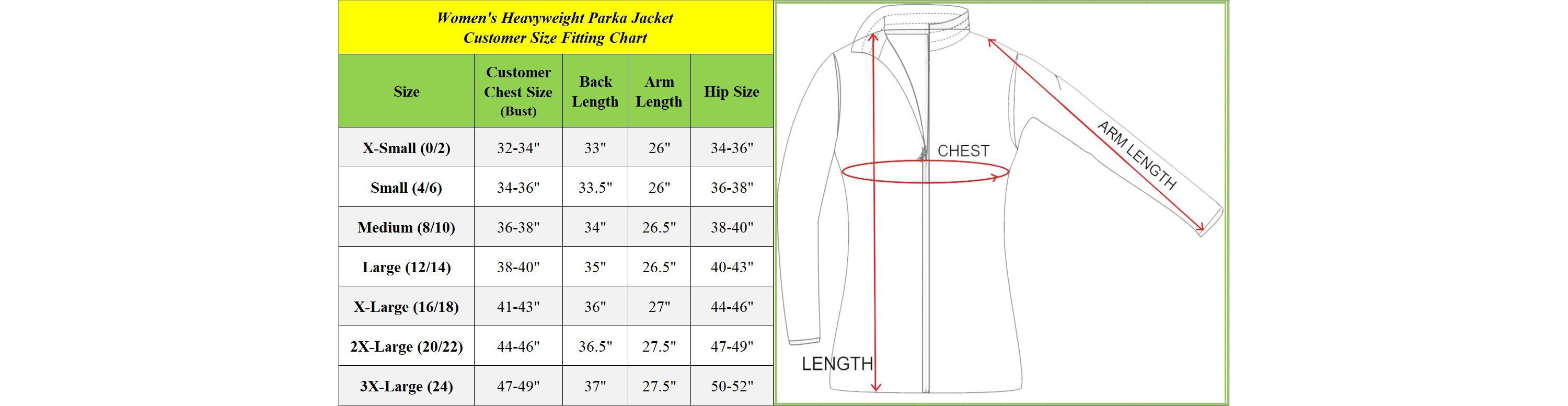 Spire By Galaxy Womens Heavyweight Long Parka Jacket