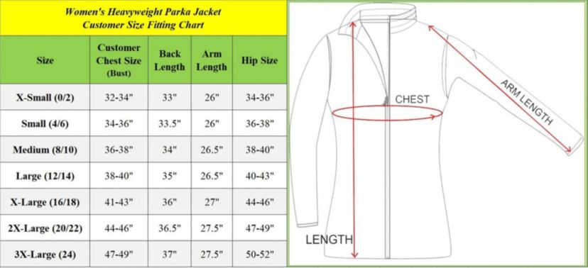 Spire By Galaxy Womens Heavyweight Long Parka Jacket