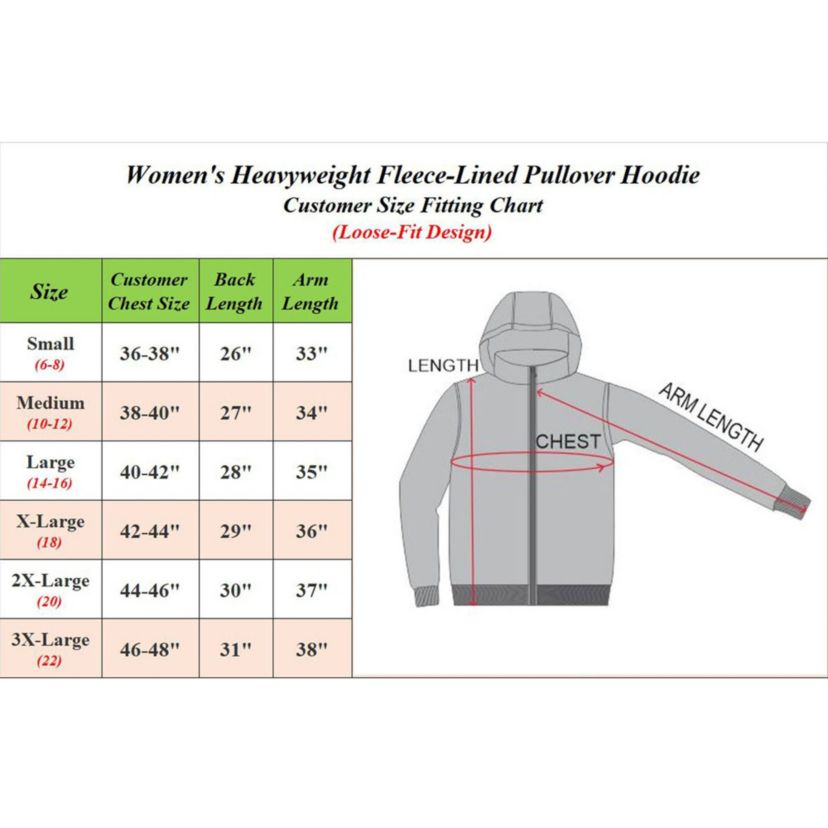 Womens Heavyweight Loose Fit Fleece-Lined Pullover Hoodie Sweater-3 Pack