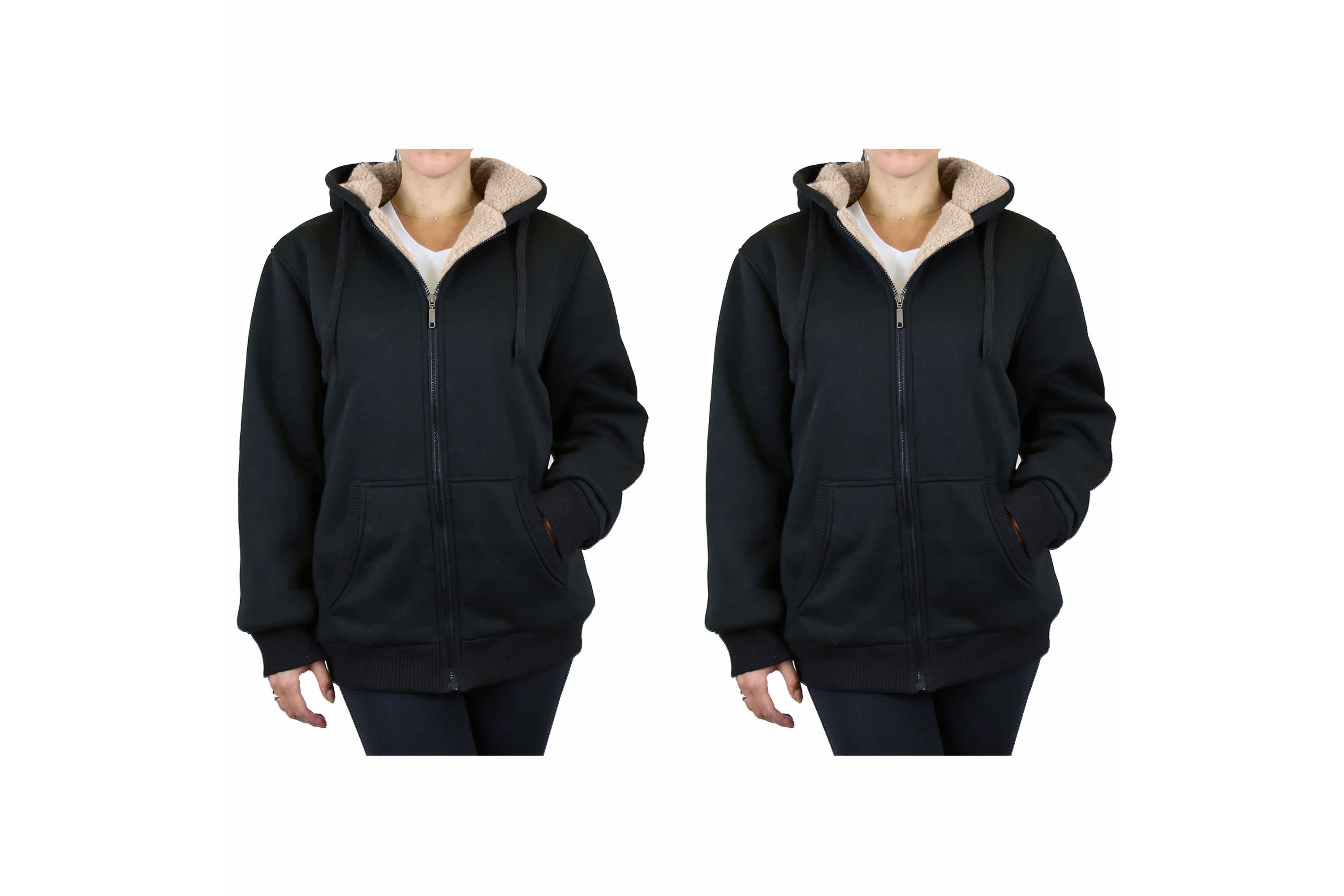 Womens Sherpa Hoodie-2 Pack