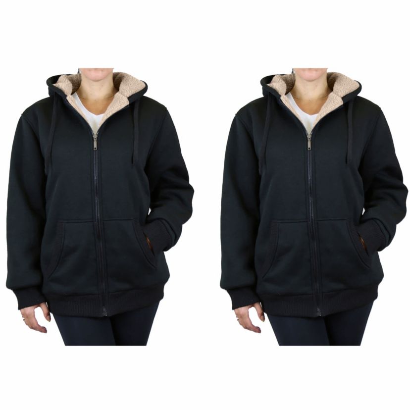 Womens Sherpa Hoodie-2 Pack