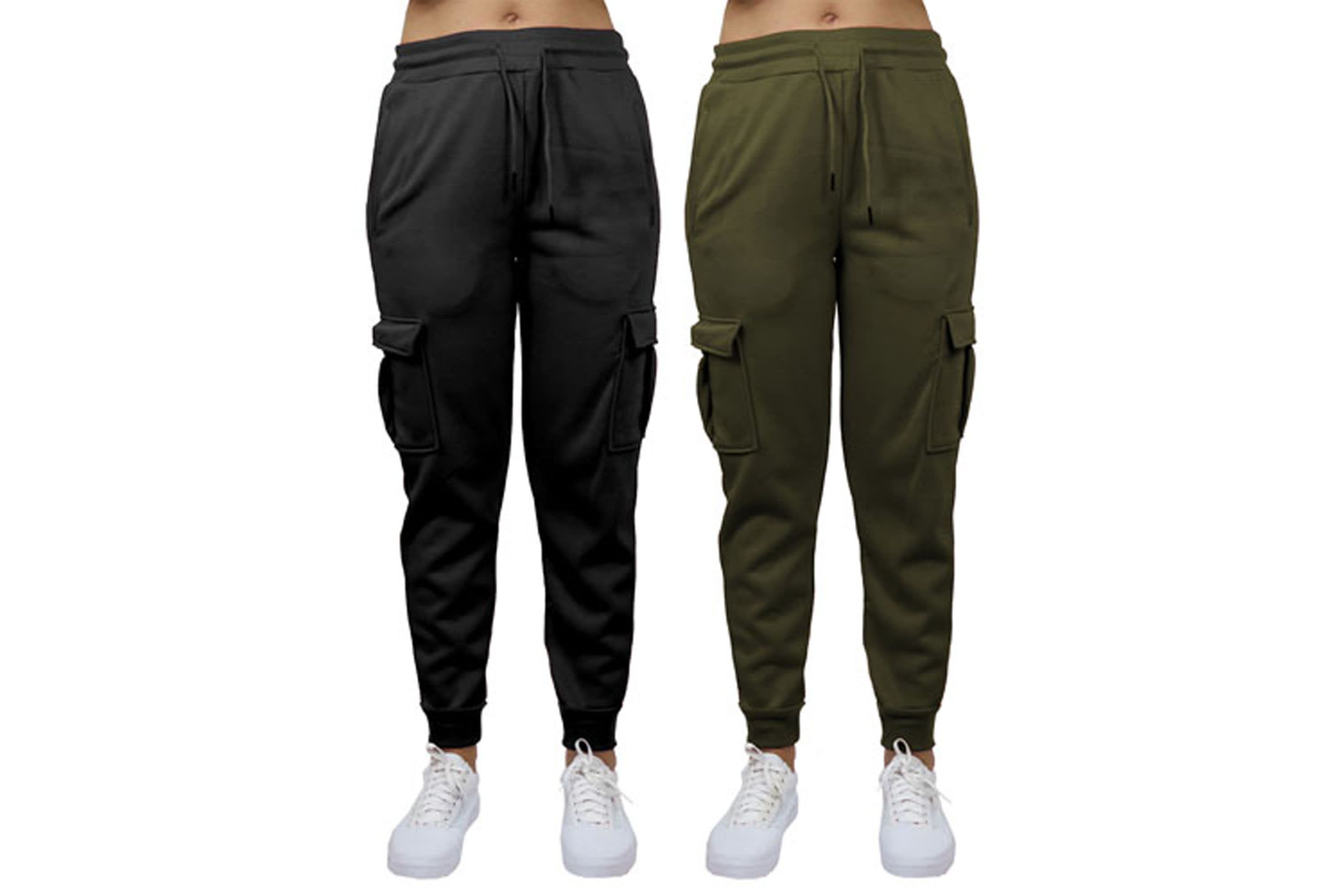 Heavyweight Loose Fit Fleece-Lined Cargo Jogger Pants