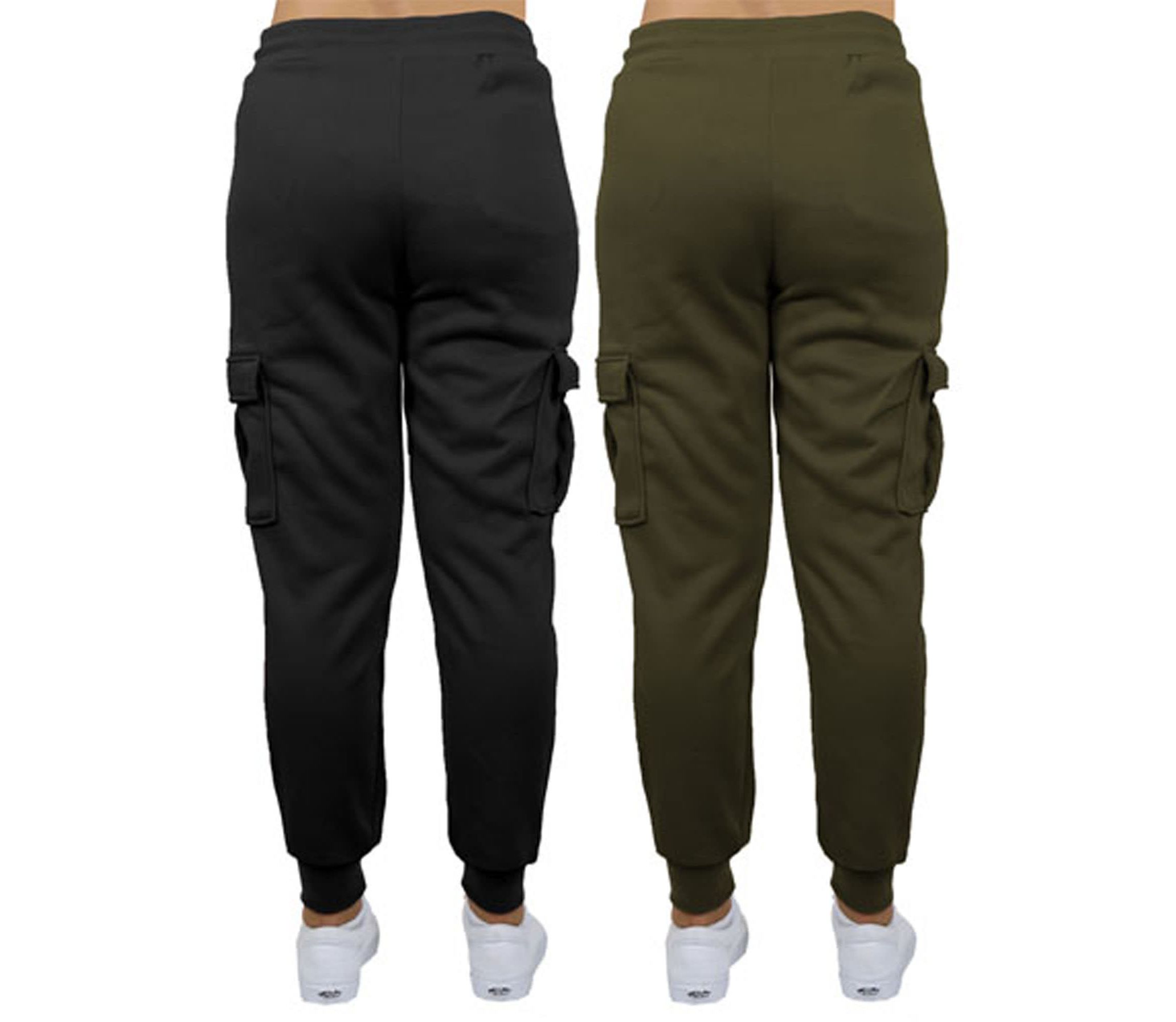 Heavyweight Loose Fit Fleece-Lined Cargo Jogger Pants