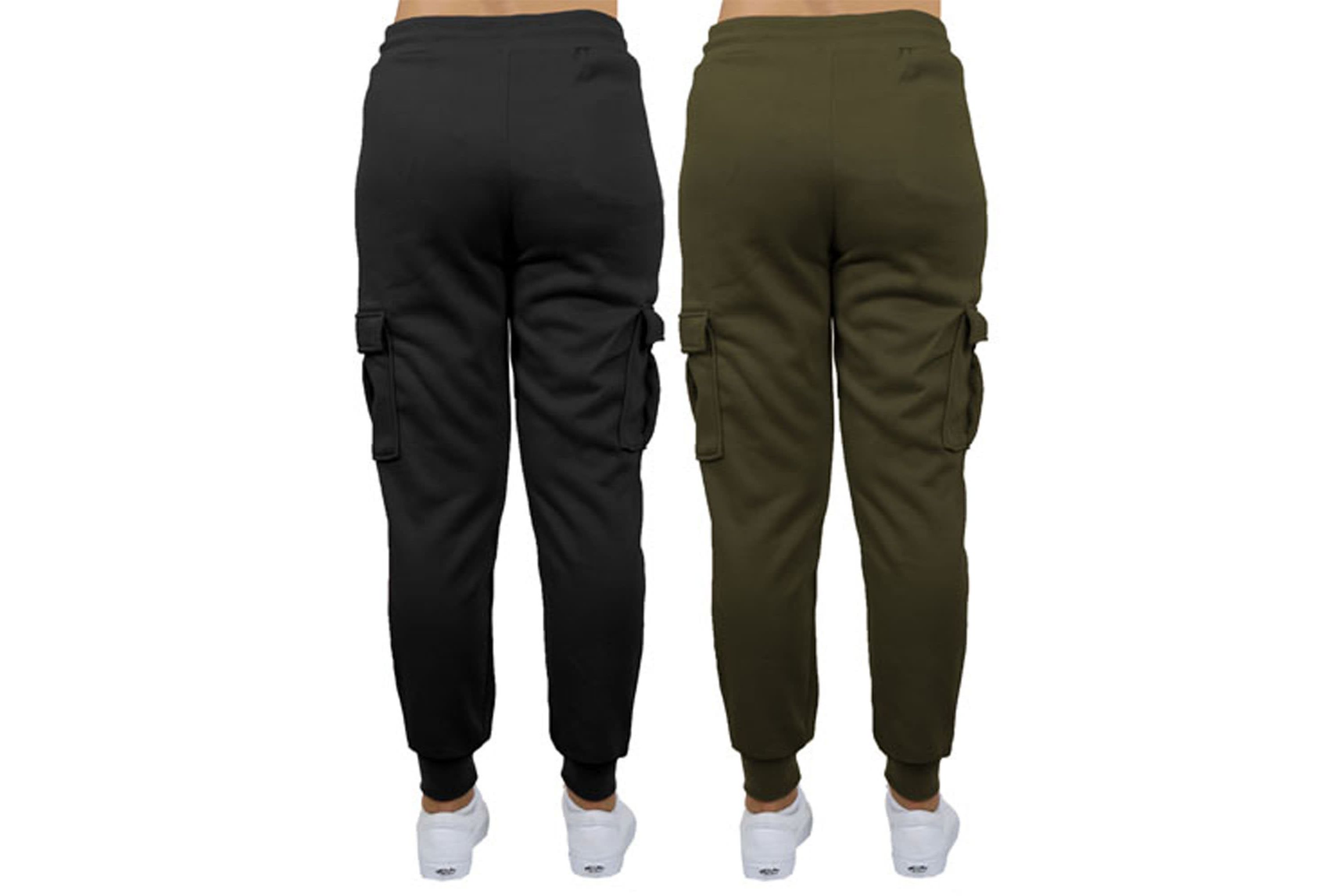 Heavyweight Loose Fit Fleece-Lined Cargo Jogger Pants