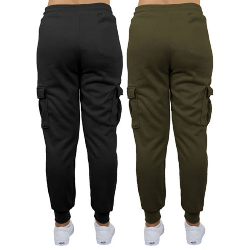 Heavyweight Loose Fit Fleece-Lined Cargo Jogger Pants