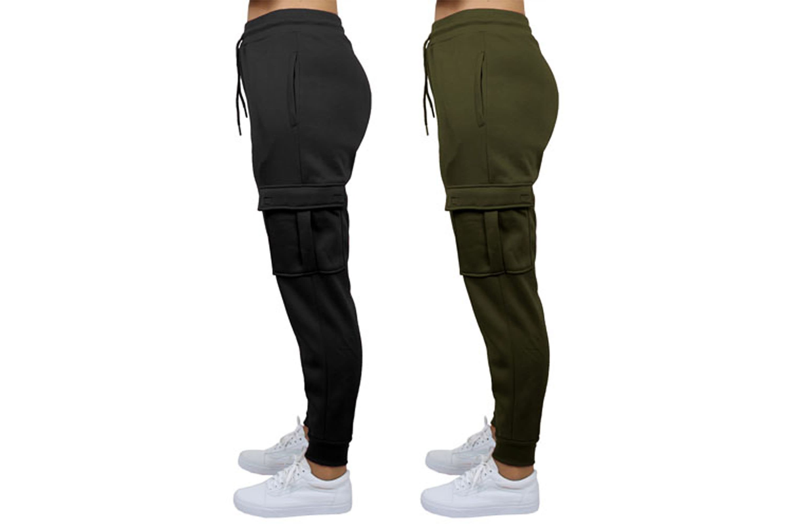 Heavyweight Loose Fit Fleece-Lined Cargo Jogger Pants