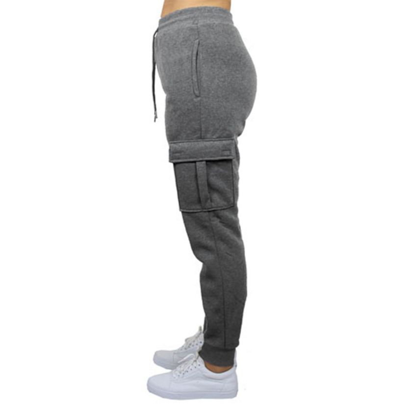 Heavyweight Loose Fit Fleece-Lined Cargo Jogger Pants