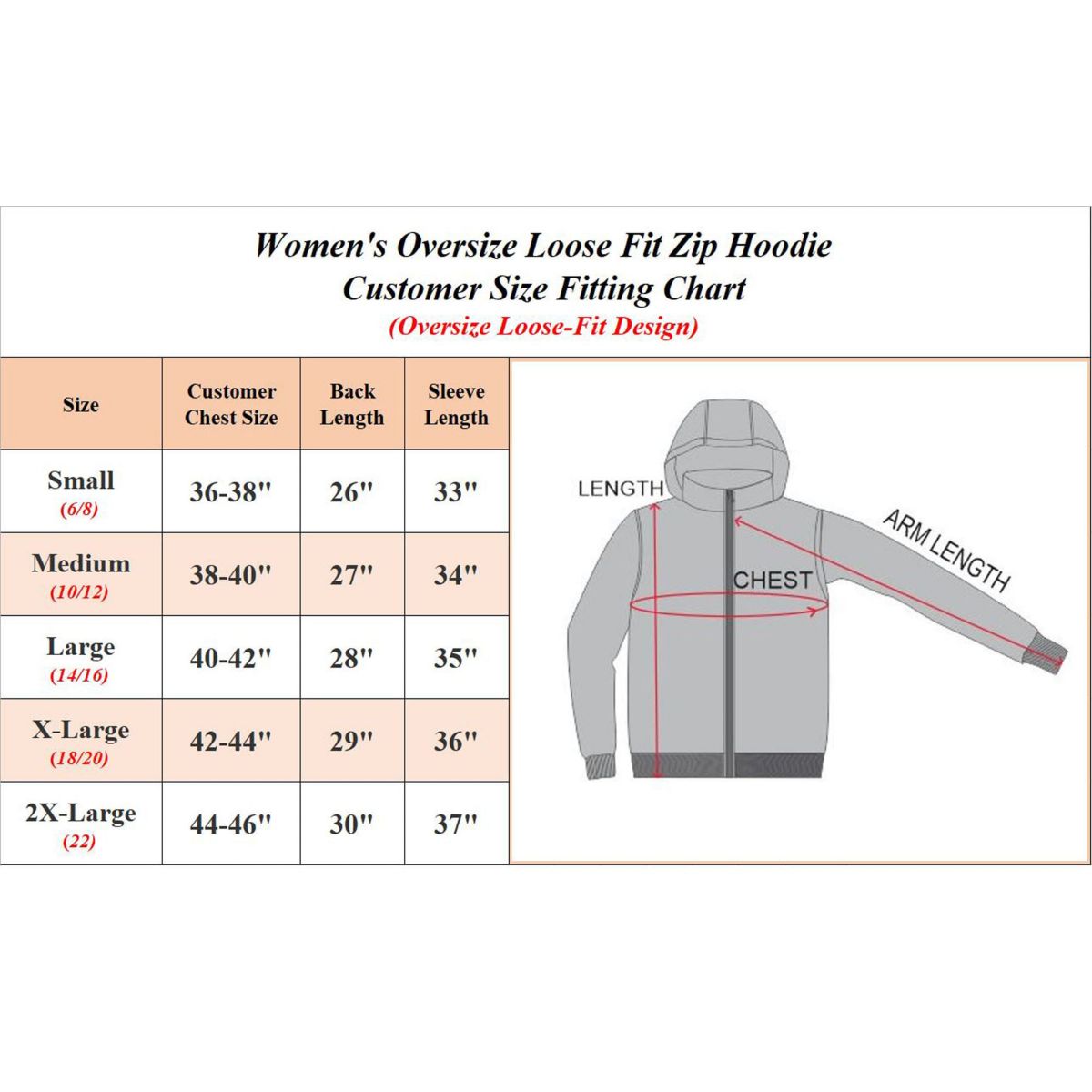 Womens Fleece-Lined Loose-Fit Full-Zip Sweater Hoodie