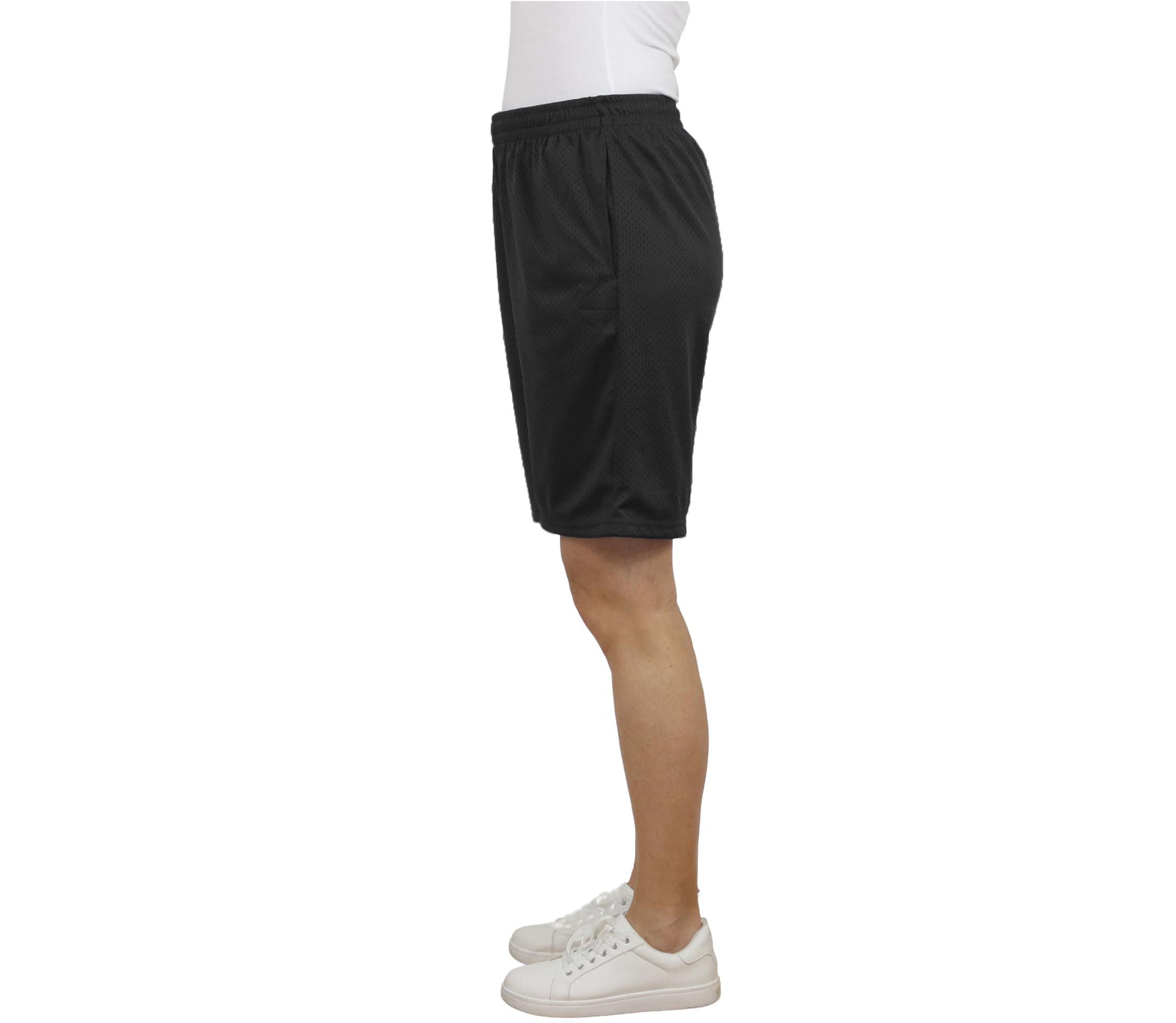 Jump Start Womens Loose Fit Lightweight Breathable Moisture Wicking Mesh Shorts
