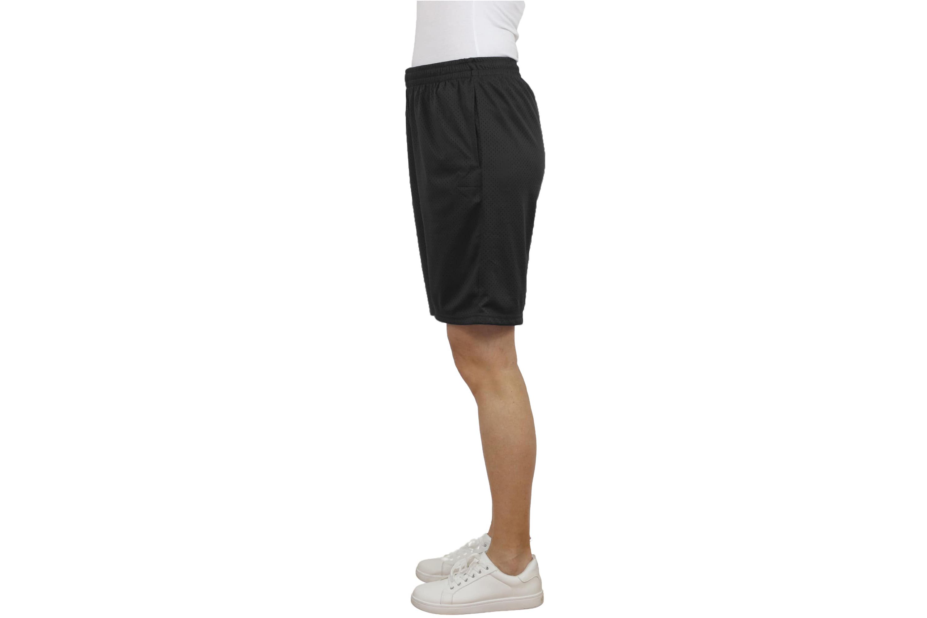 Jump Start Womens Loose Fit Lightweight Breathable Moisture Wicking Mesh Shorts