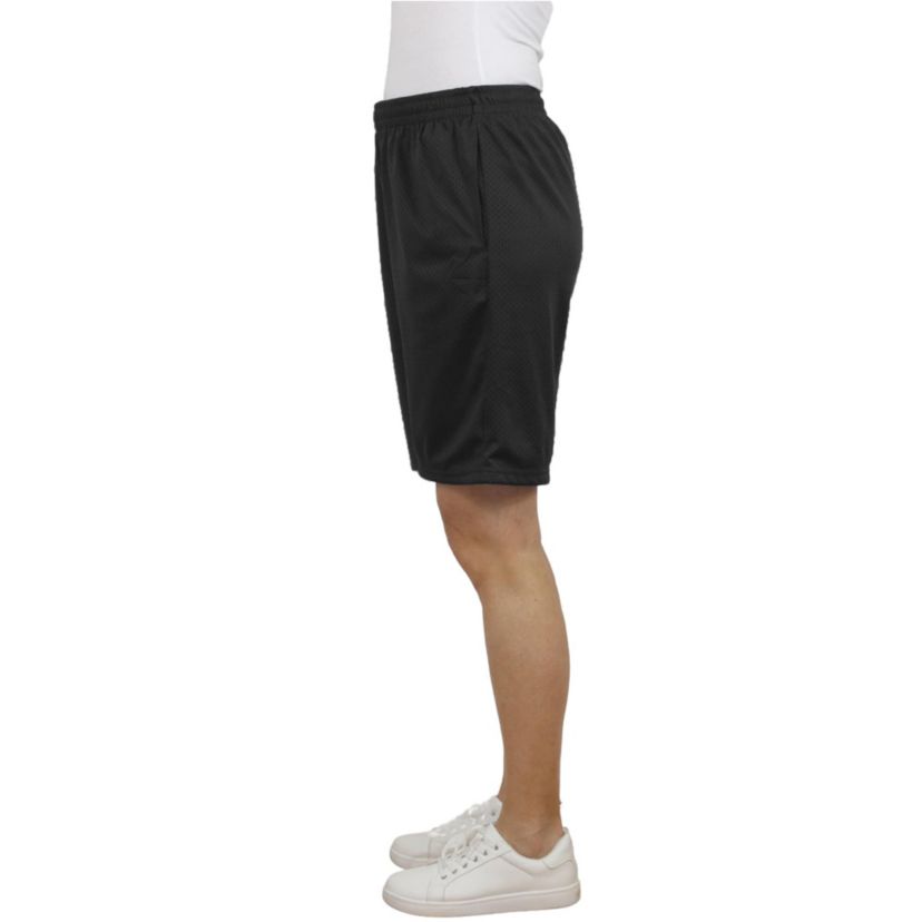 Jump Start Womens Loose Fit Lightweight Breathable Moisture Wicking Mesh Shorts