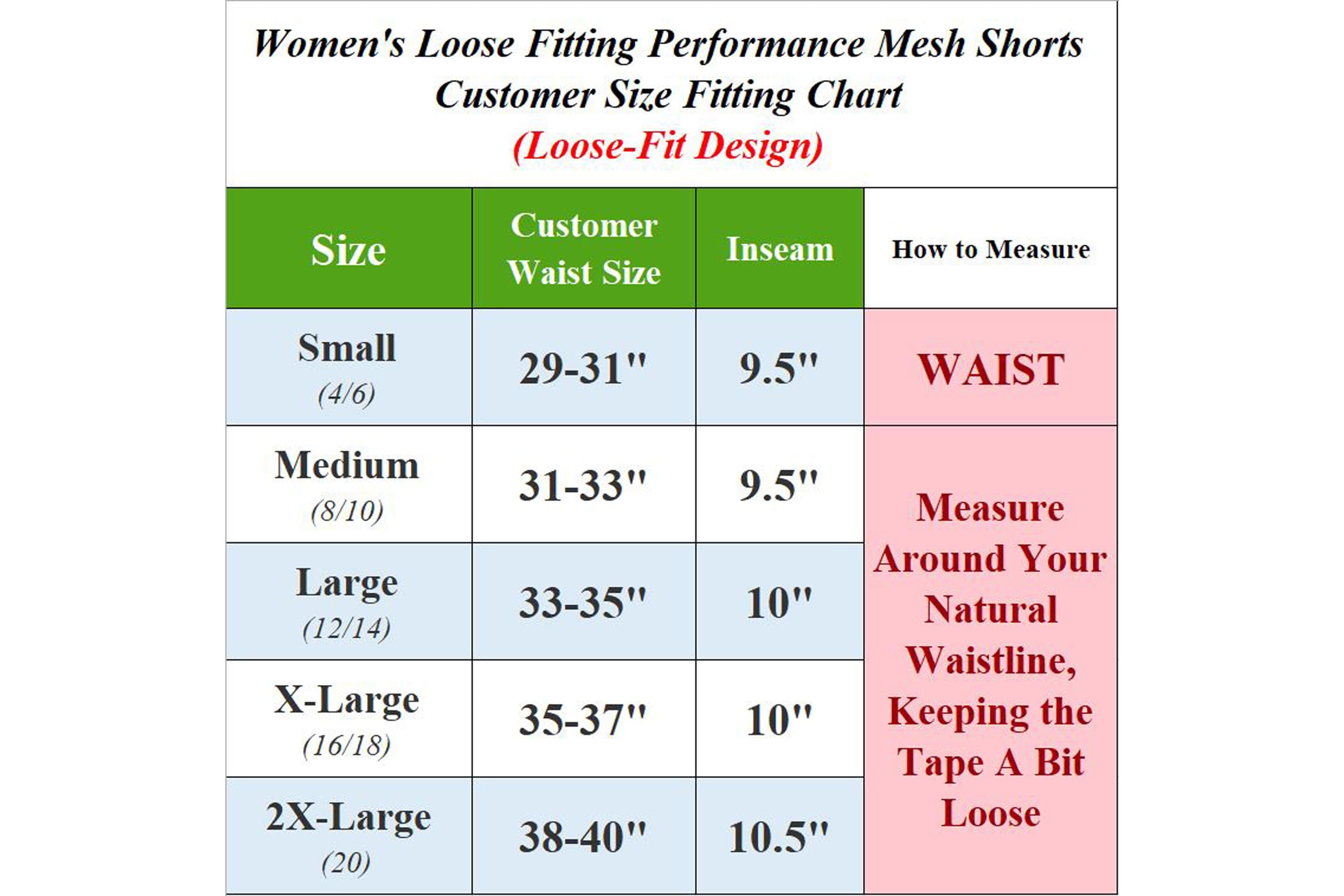 Jump Start Womens Loose Fit Lightweight Breathable Moisture Wicking Mesh Shorts
