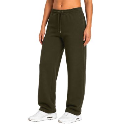 Blu Rock Women's Loose Fit Tech Fleece Performance Sweatpants with Open Bottom, XXL