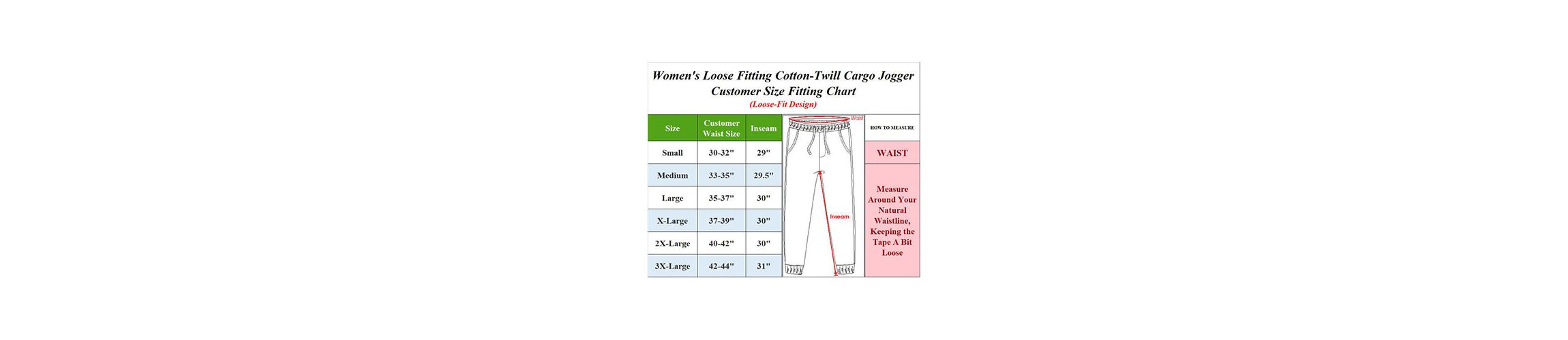 Galaxy By Harvic Womens Loose  Fit  Cotton Flex Stretch Cargo Jogger Pants-2 Pack