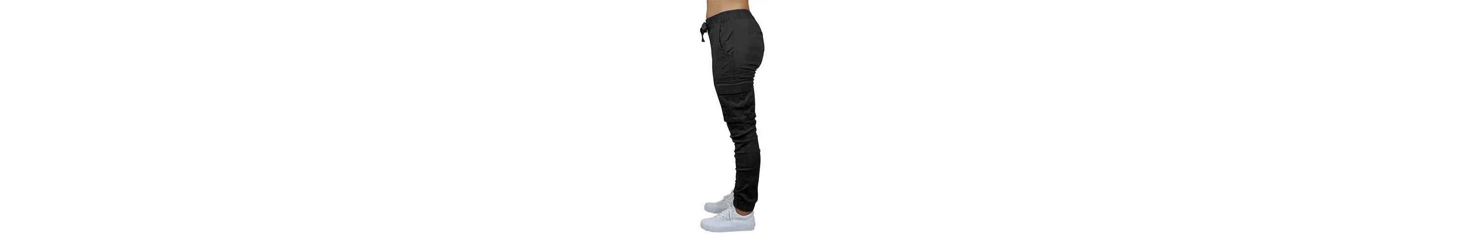 Galaxy By Harvic Womens Loose  Fit  Cotton Flex Stretch Cargo Jogger Pants