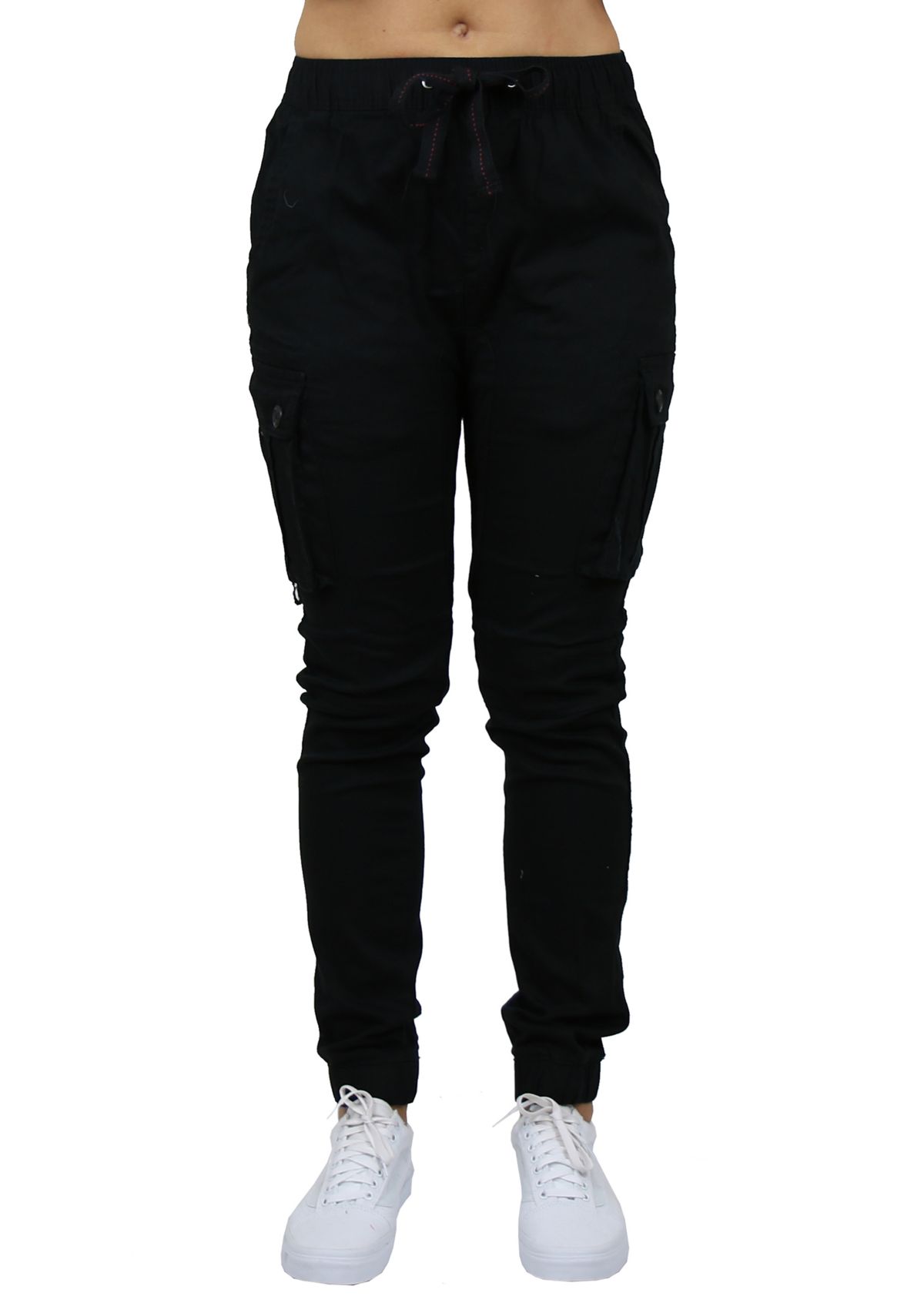 Womens Cotton Stretch Twil Cargo Joggers