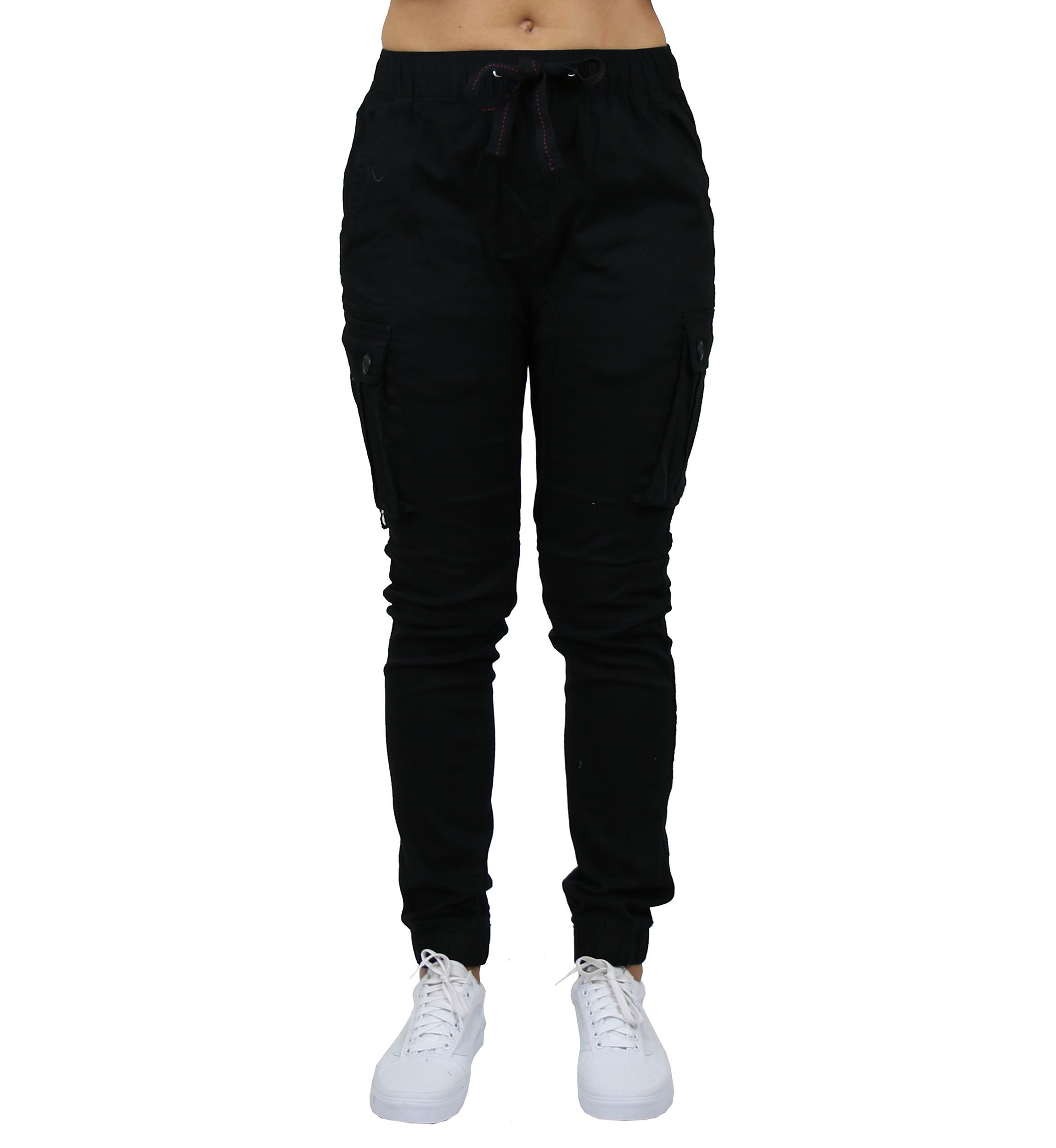 Womens Cotton Stretch Twil Cargo Joggers