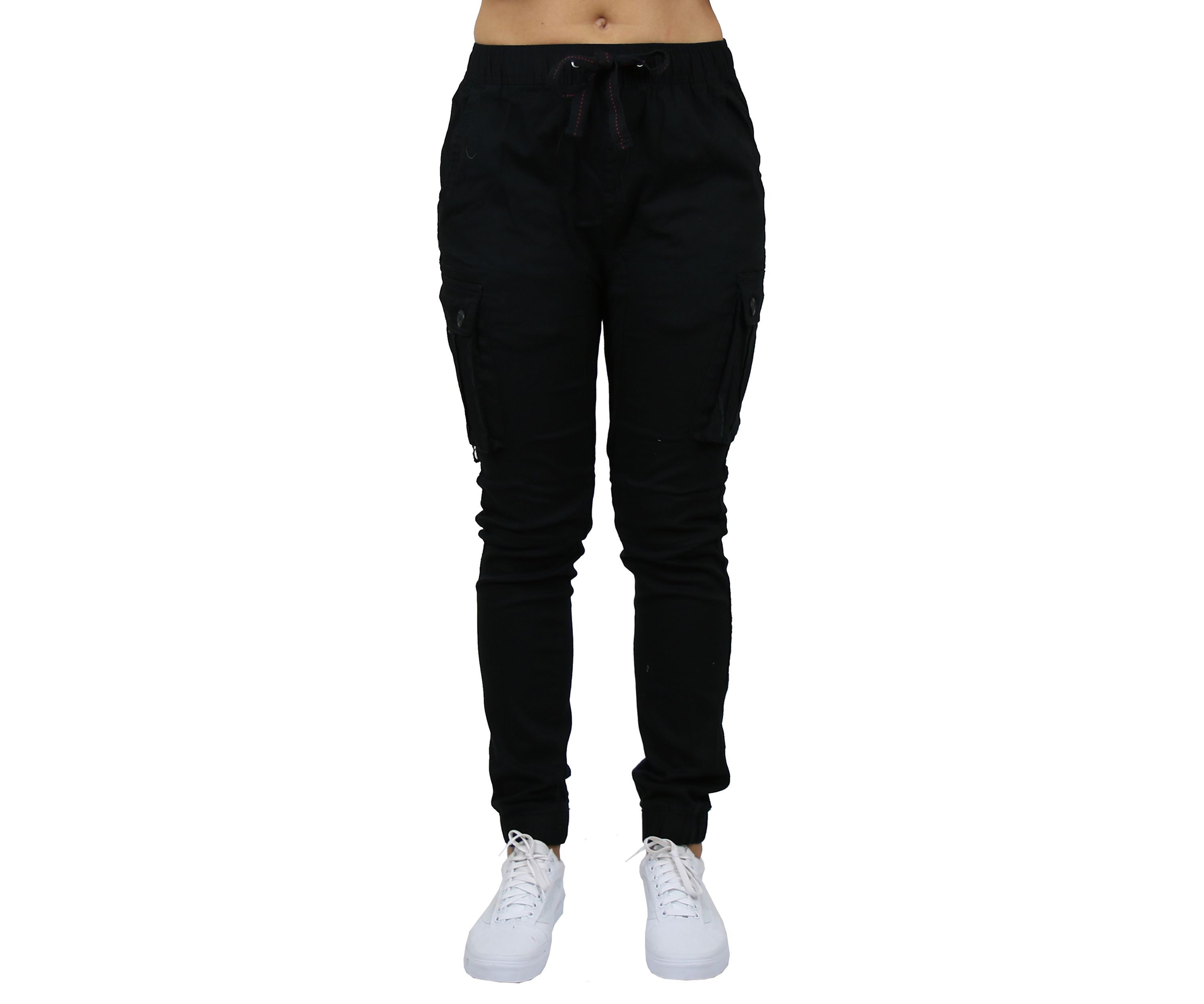 Womens Cotton Stretch Twil Cargo Joggers