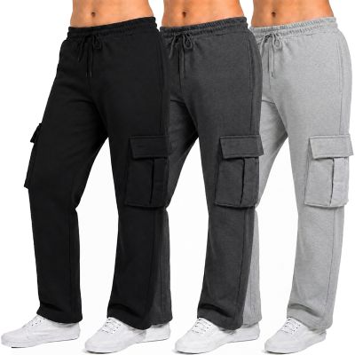 Blu Rock Women's Loose Fit Tech Fleece Performance Sweatpants with Open Bottom, Grey, Small
