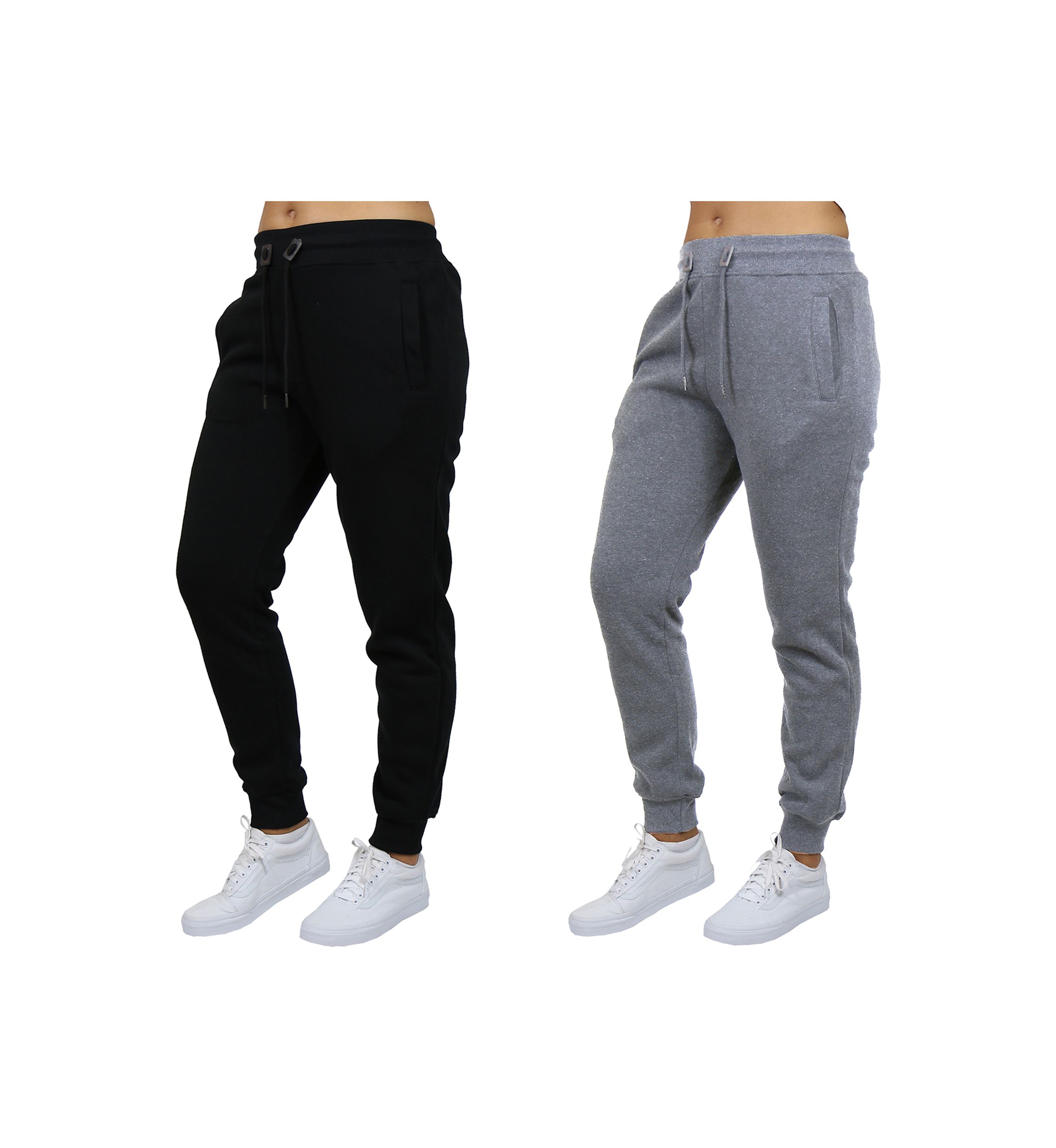Womens Loose Fit Jogger Pants (2 Pack)