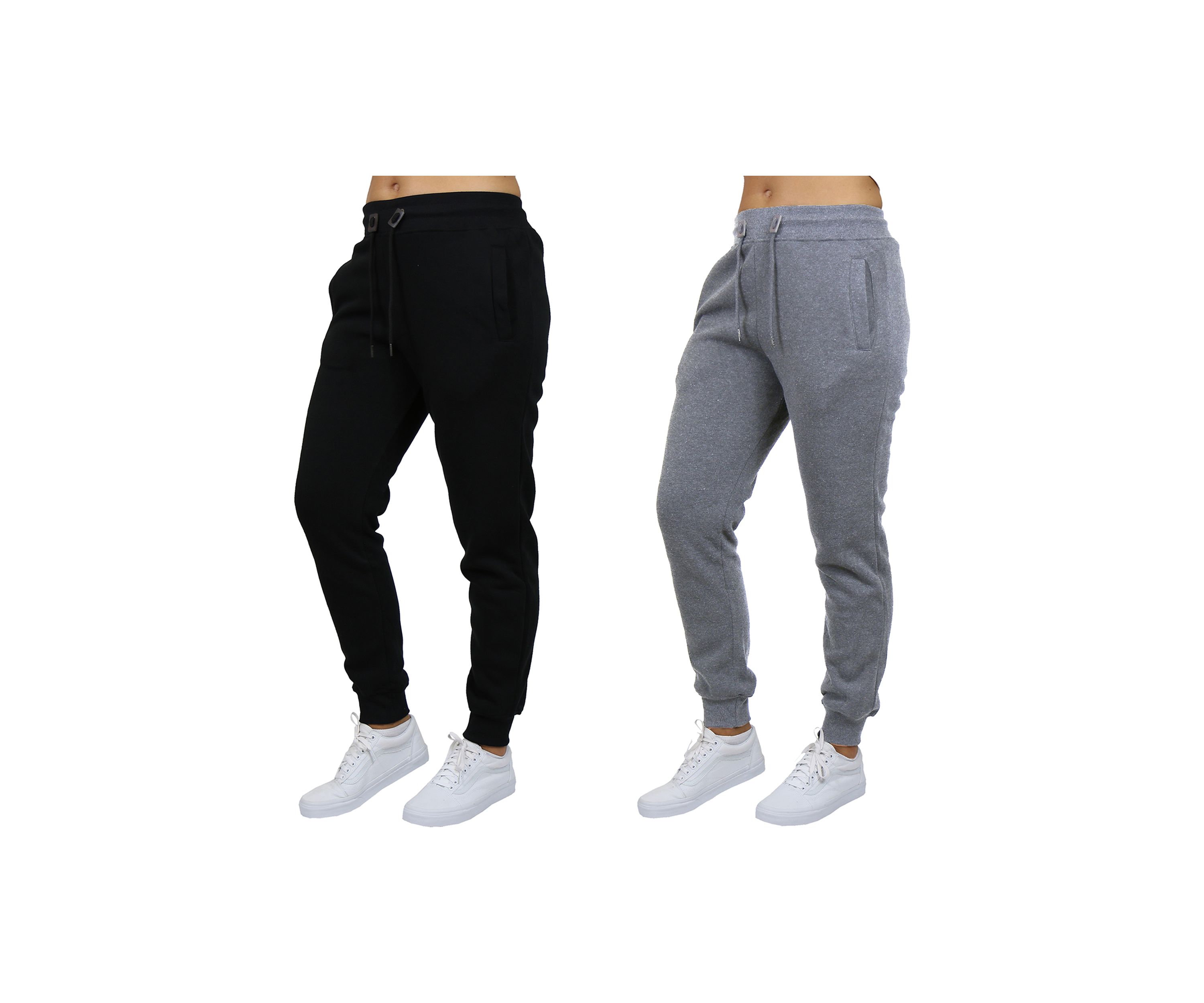 Womens Loose Fit Jogger Pants (2 Pack)