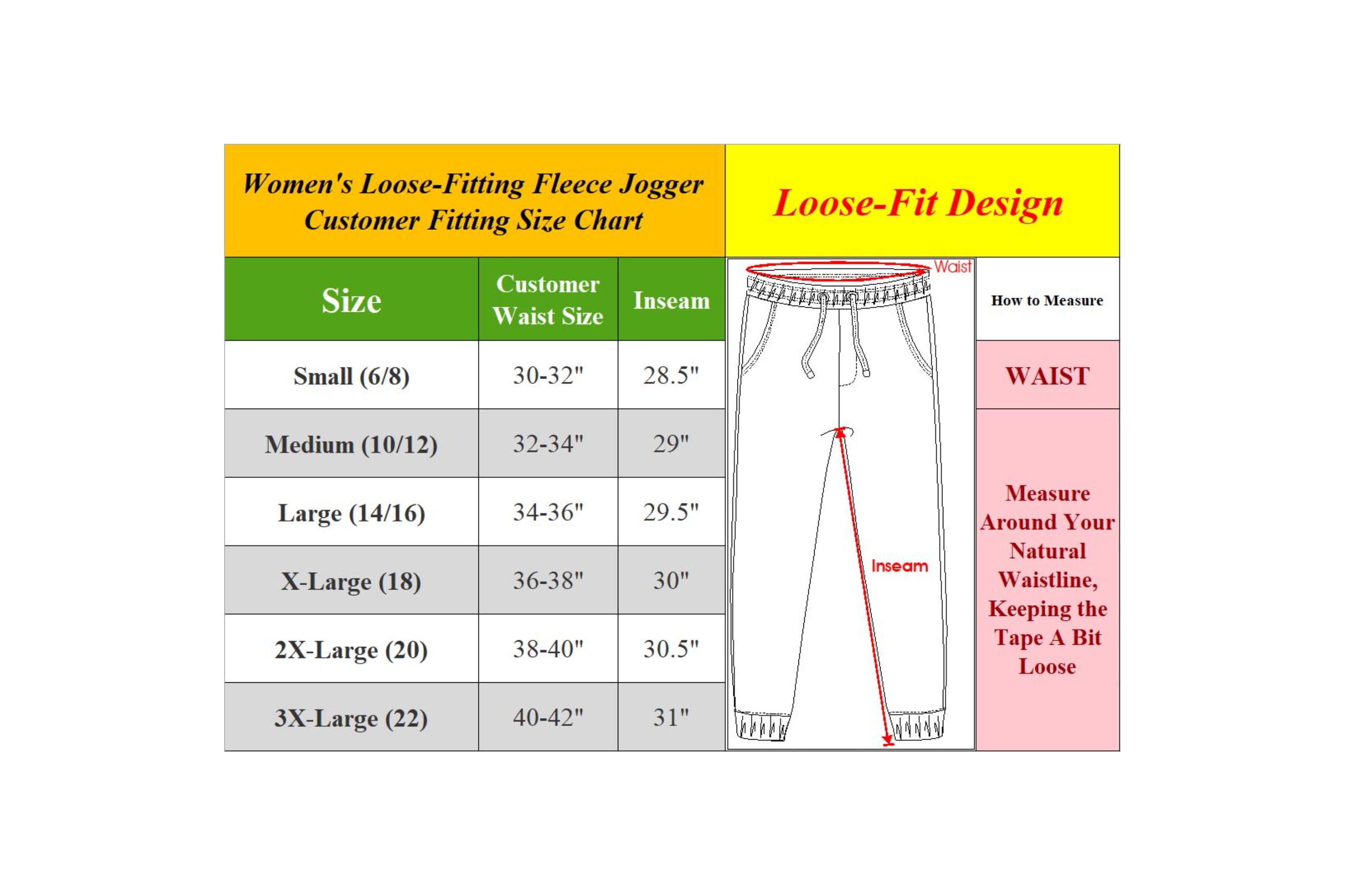 Blue Ice Womens Loose  Fit Heavyweight Classic Fleece Jogger Sweatpants With Zipper Side Pockets- 3 Pack