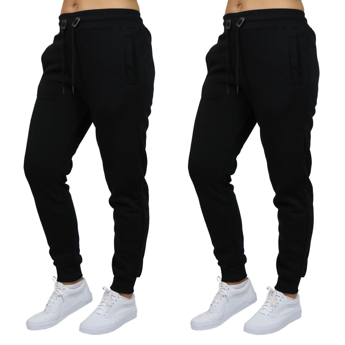 Blue Ice Womens Loose Fit  Fleece-Lined Jogger Sweatpants-2 Pack